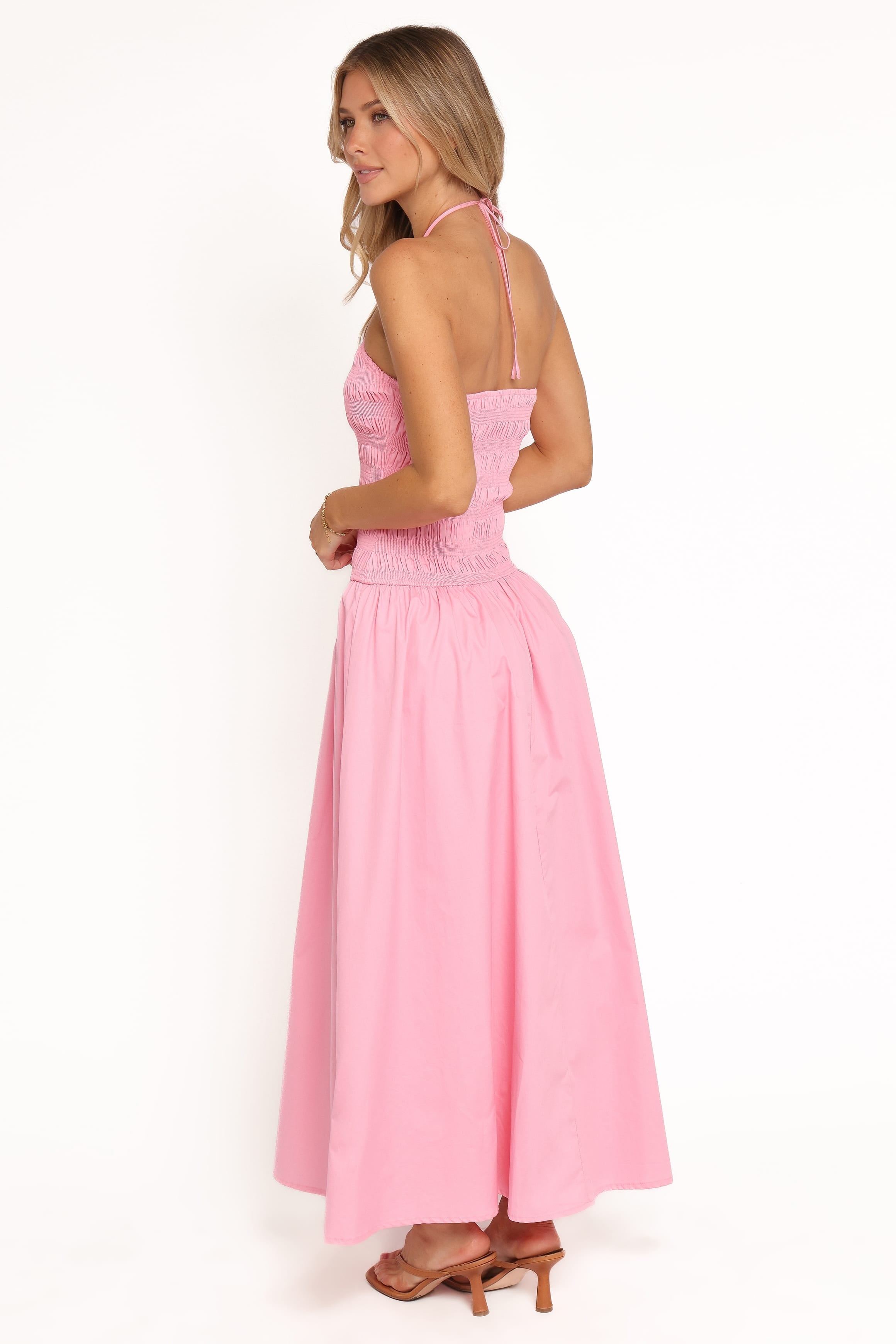 Aradia Halter Maxi Dress - Pink