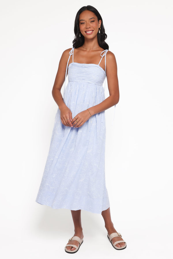 Ashtyn Maxi Dress - Cornflower Blue