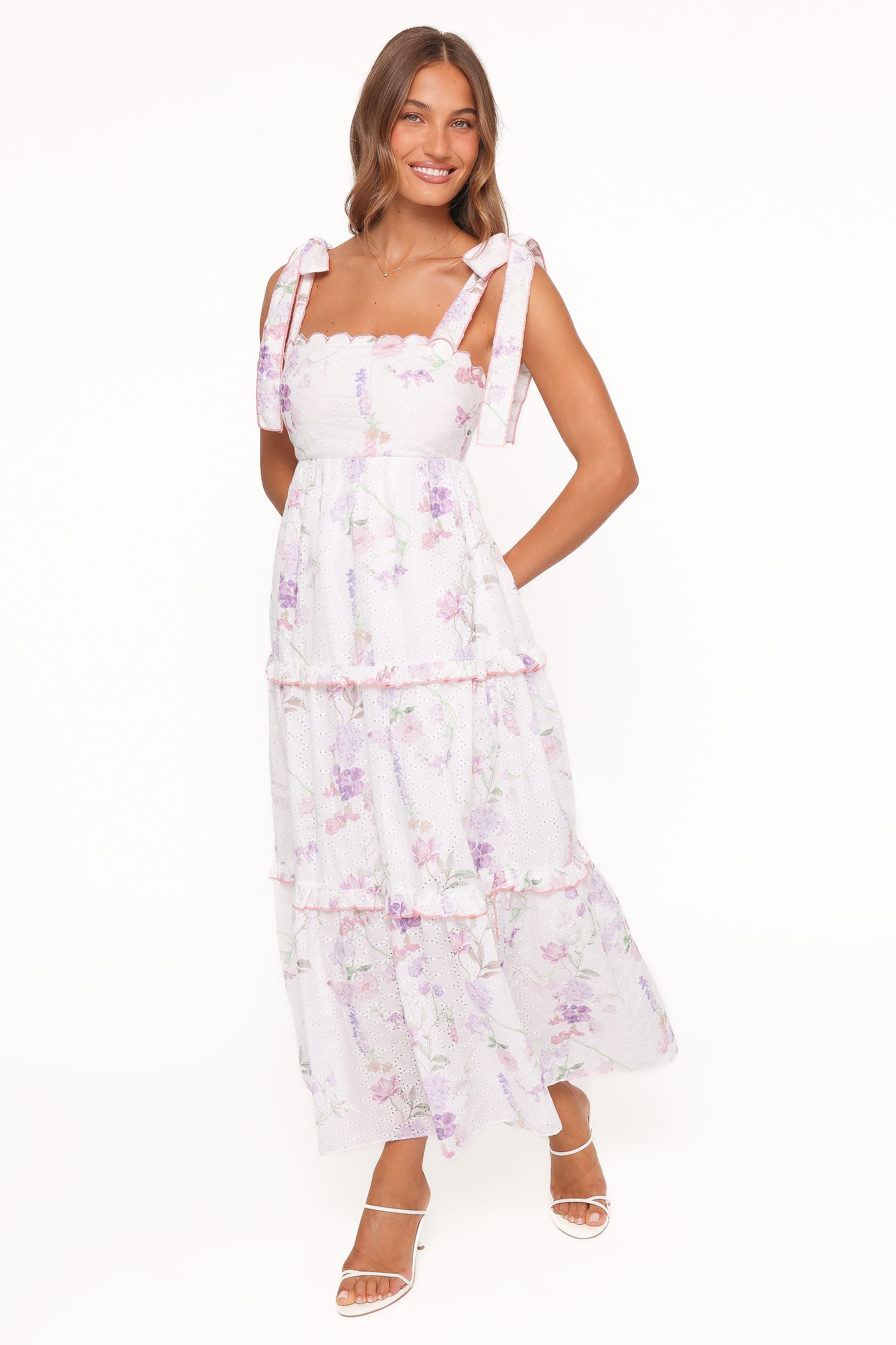 Aurelia Maxi Dress - Purple Floral