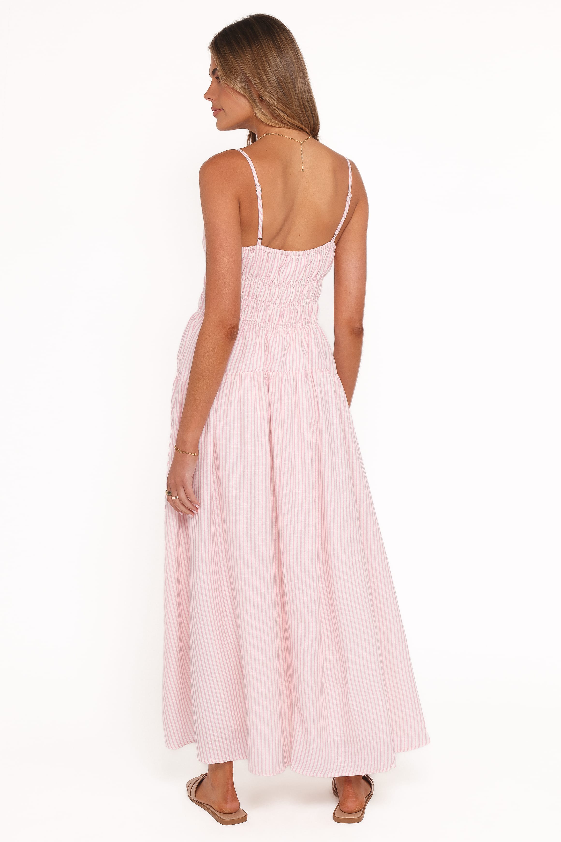 Brittany Maxi Dress - Pink Stripe