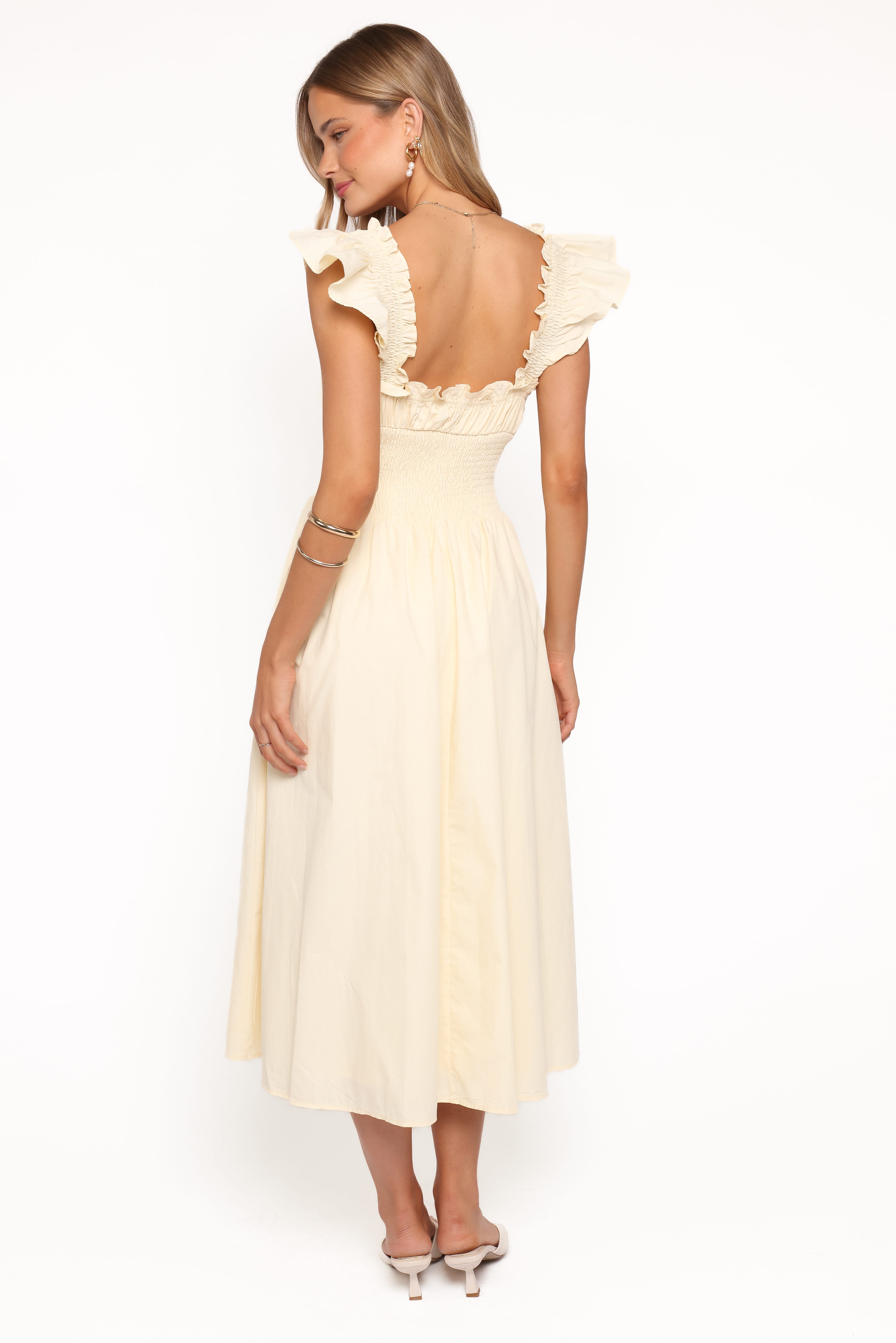 Bronte Midi Dress - Butter Yellow