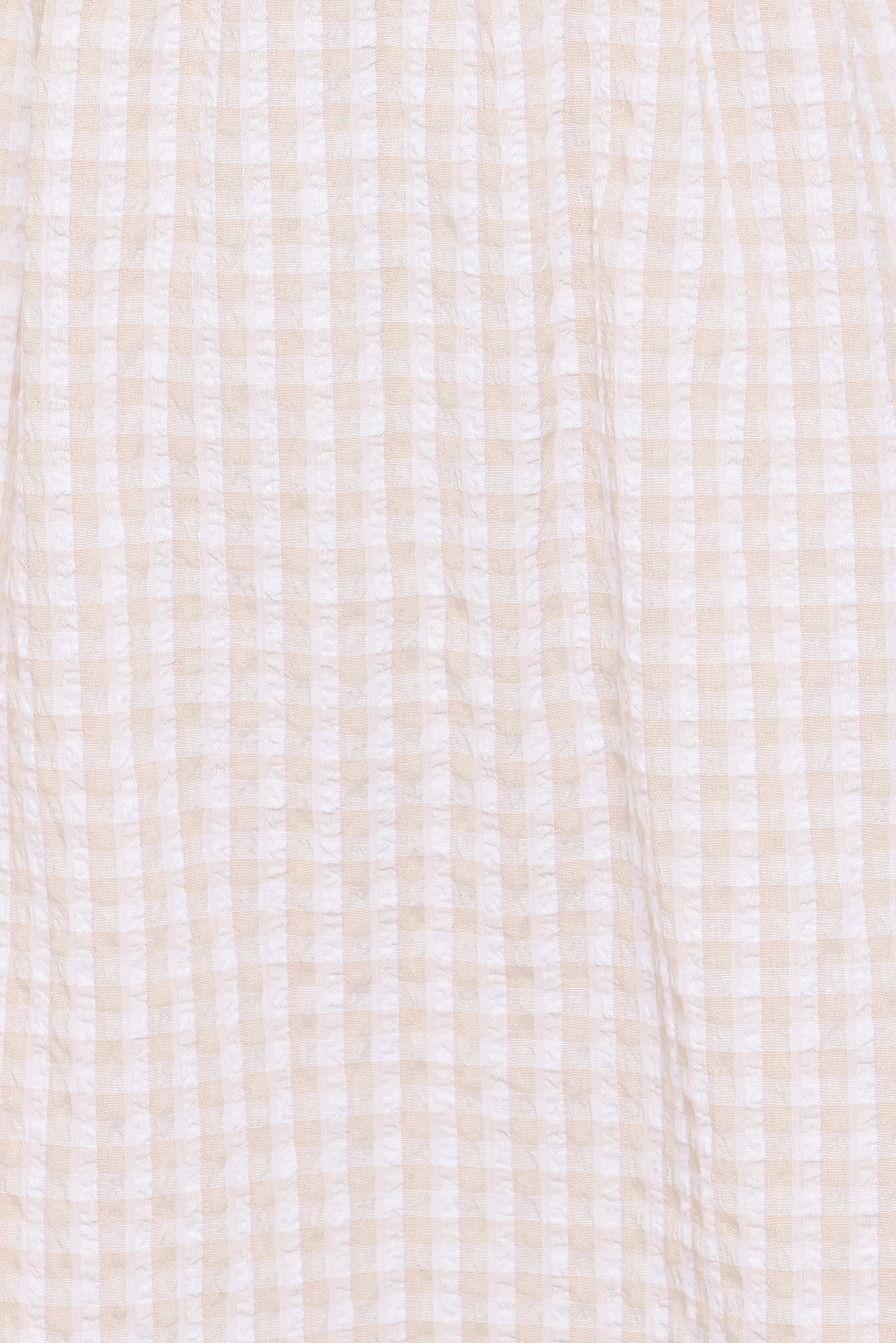 Cadhla Mini Dress - Beige Gingham