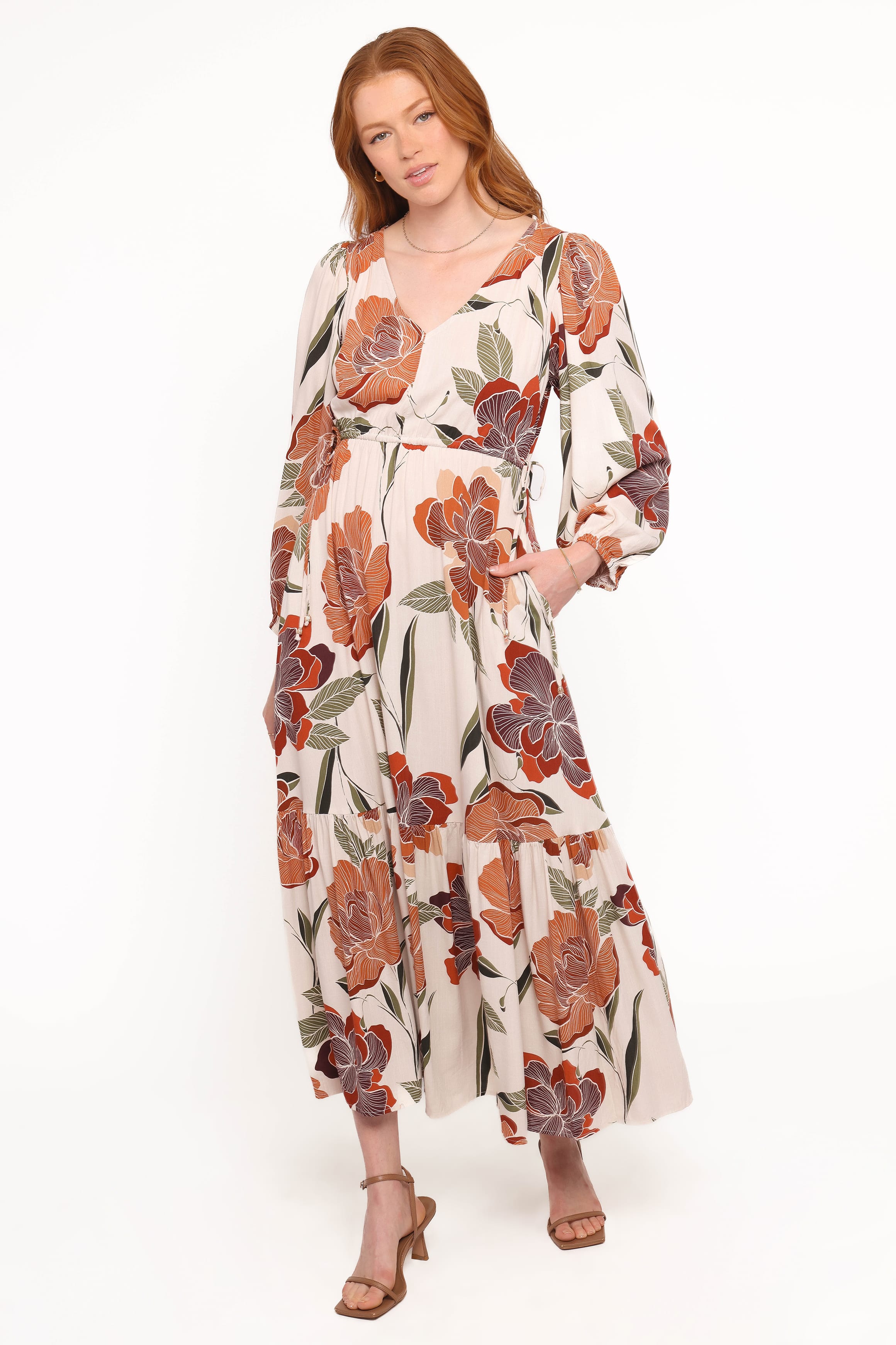 Cerwin Midi Dress - Fall Floral