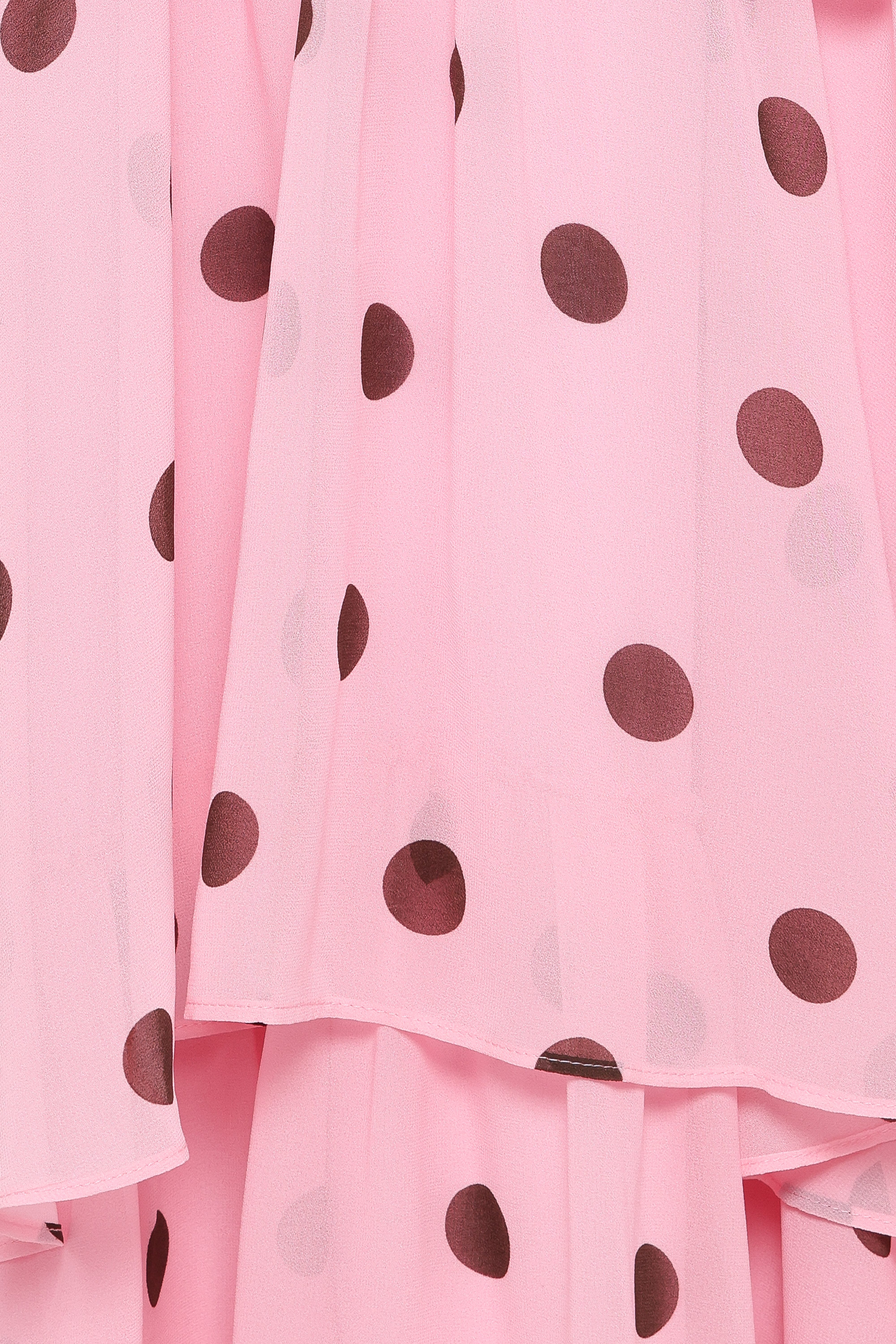 Chasity Halterneck Maxi Dress - Pink Polka Dot