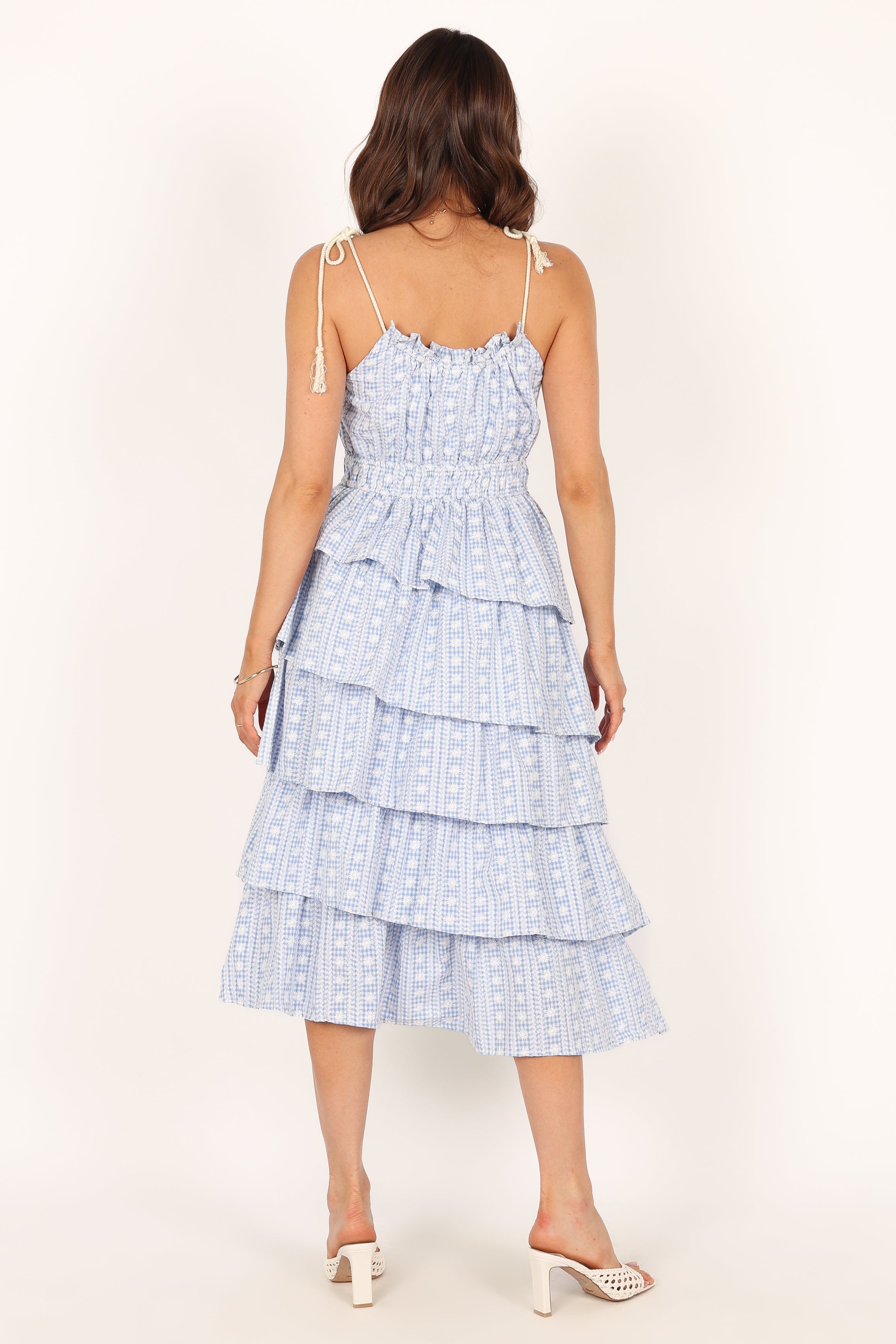 Cora Midi Dress - Blue