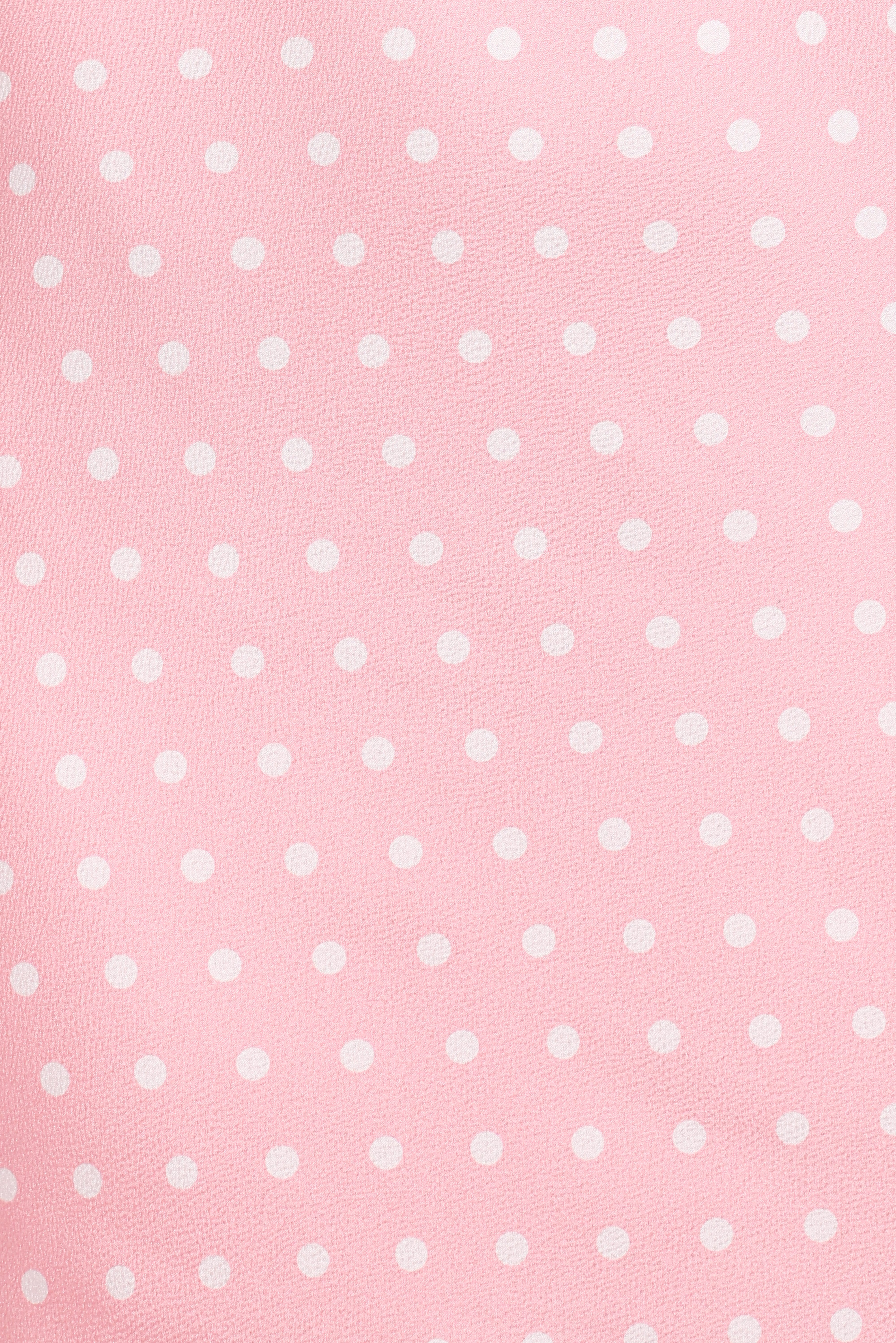 Dara Midi Dress - Pink Polka Dot