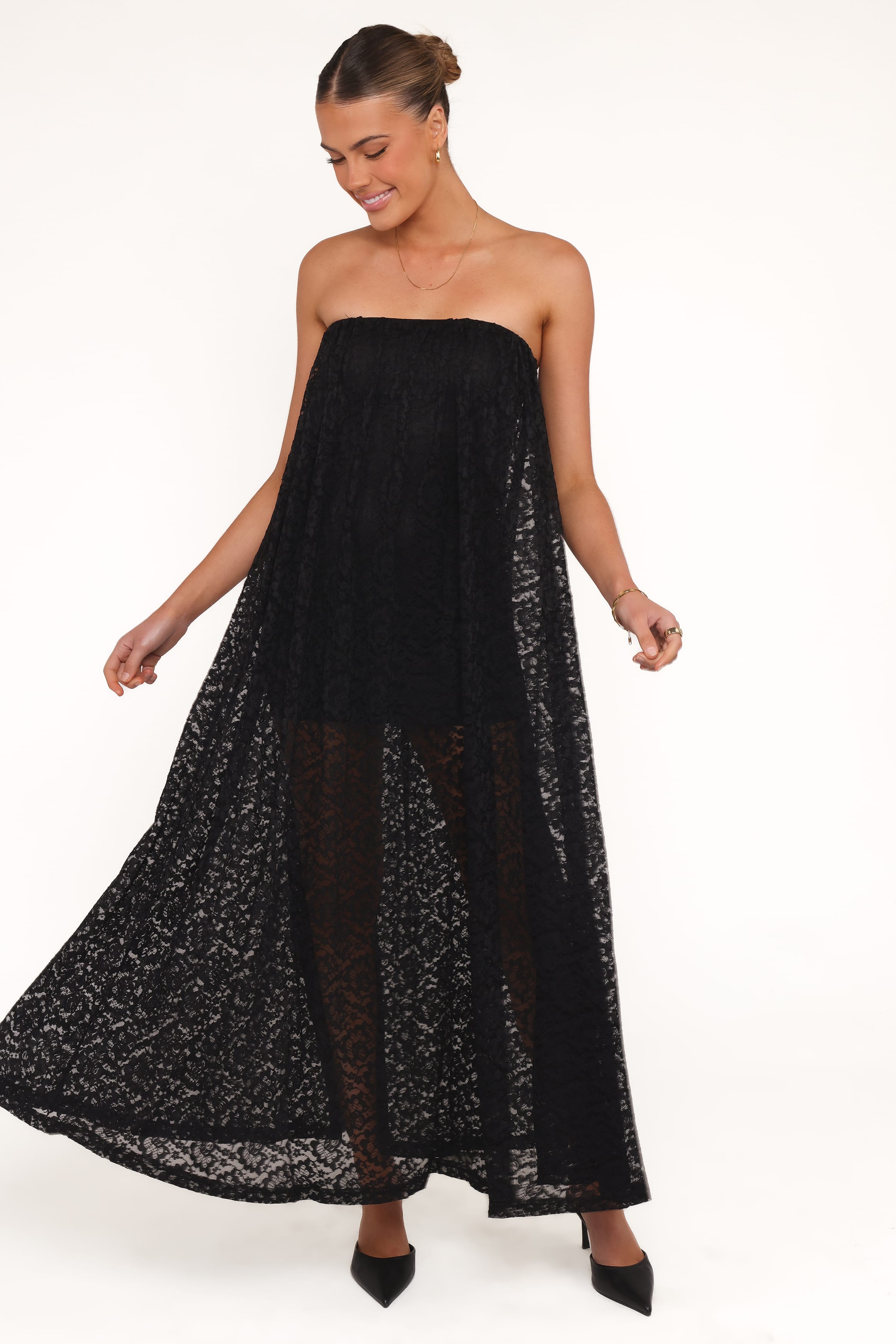 Davina Maxi Dress - Black Lace