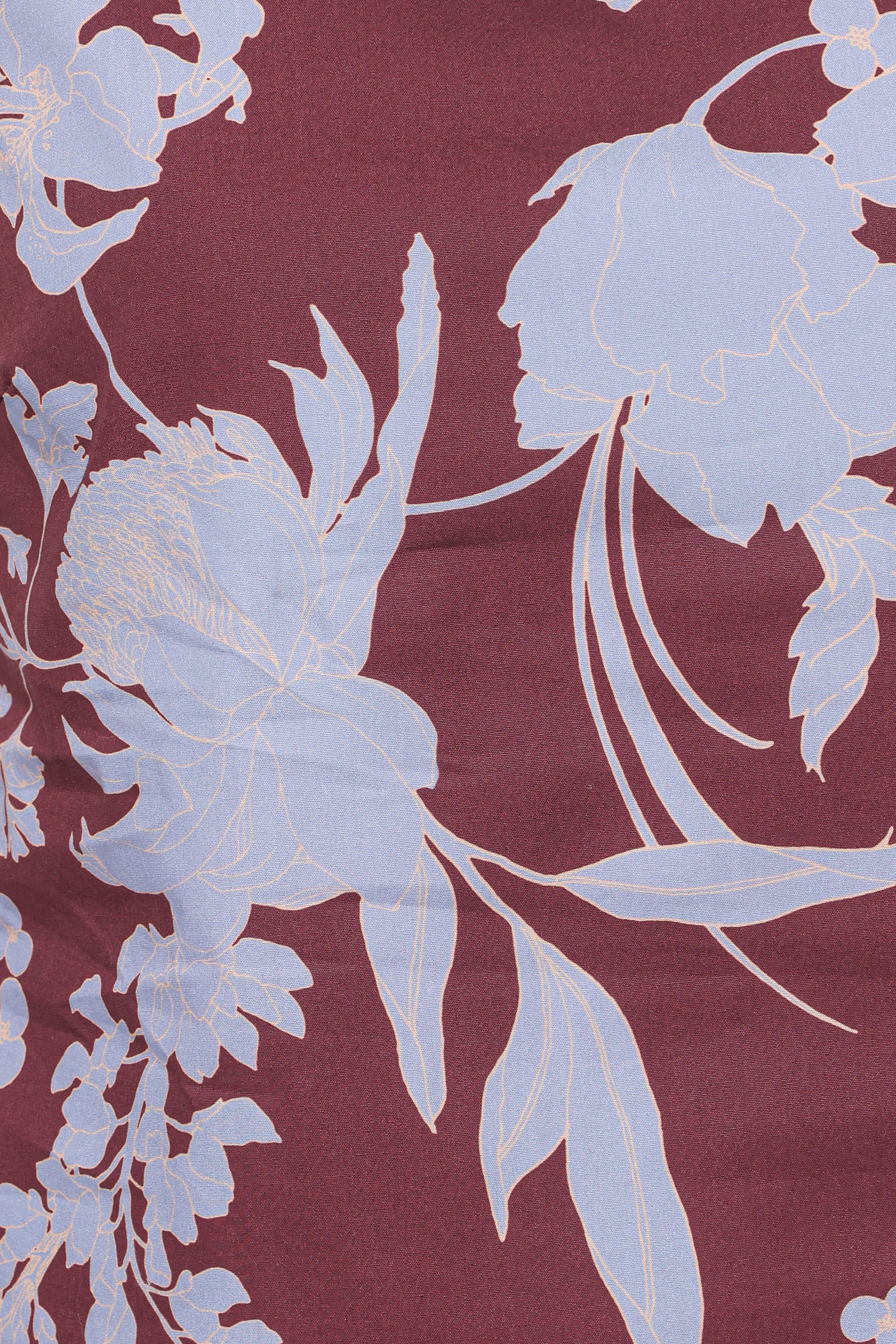 Elorna Mini Dress - Burgundy Floral