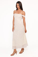 Elwood Midi Dress - Yellow Ditsy Floral