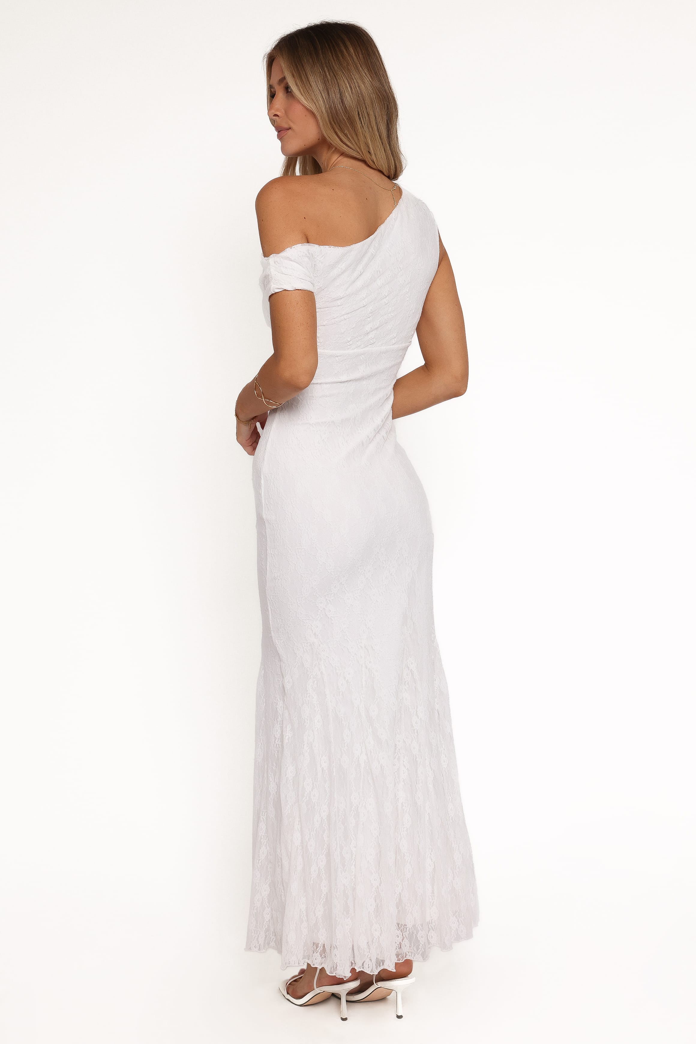 Evelon Off Shoulder Maxi Dress - White