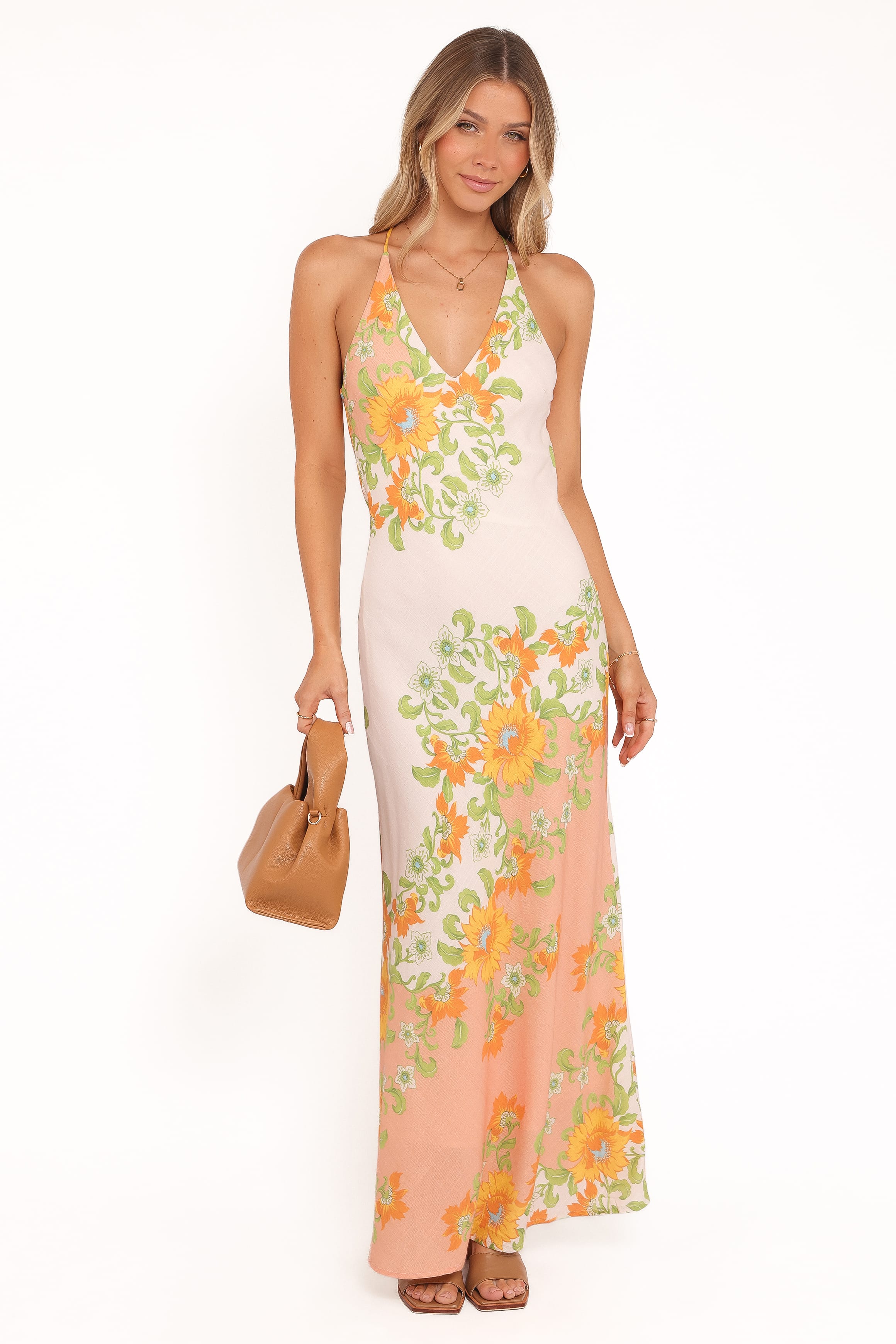 Haruki Maxi Dress - Yellow Spring Floral