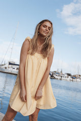 Helia Mini Dress - Mango Stripe