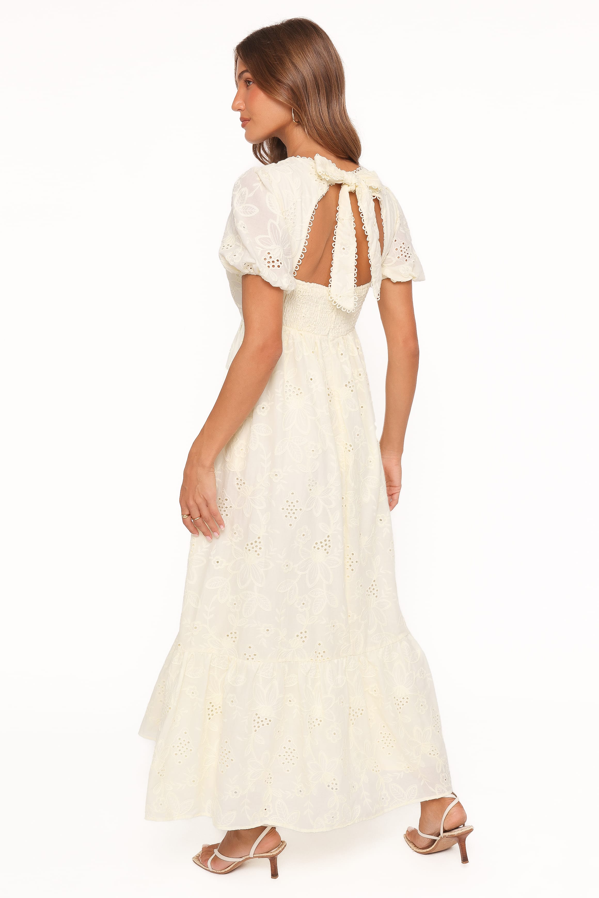 Janice Maxi Dress - Butter Yellow Broderie