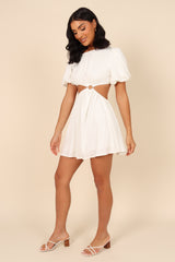 Joanna Cut Out Mini Dress - White
