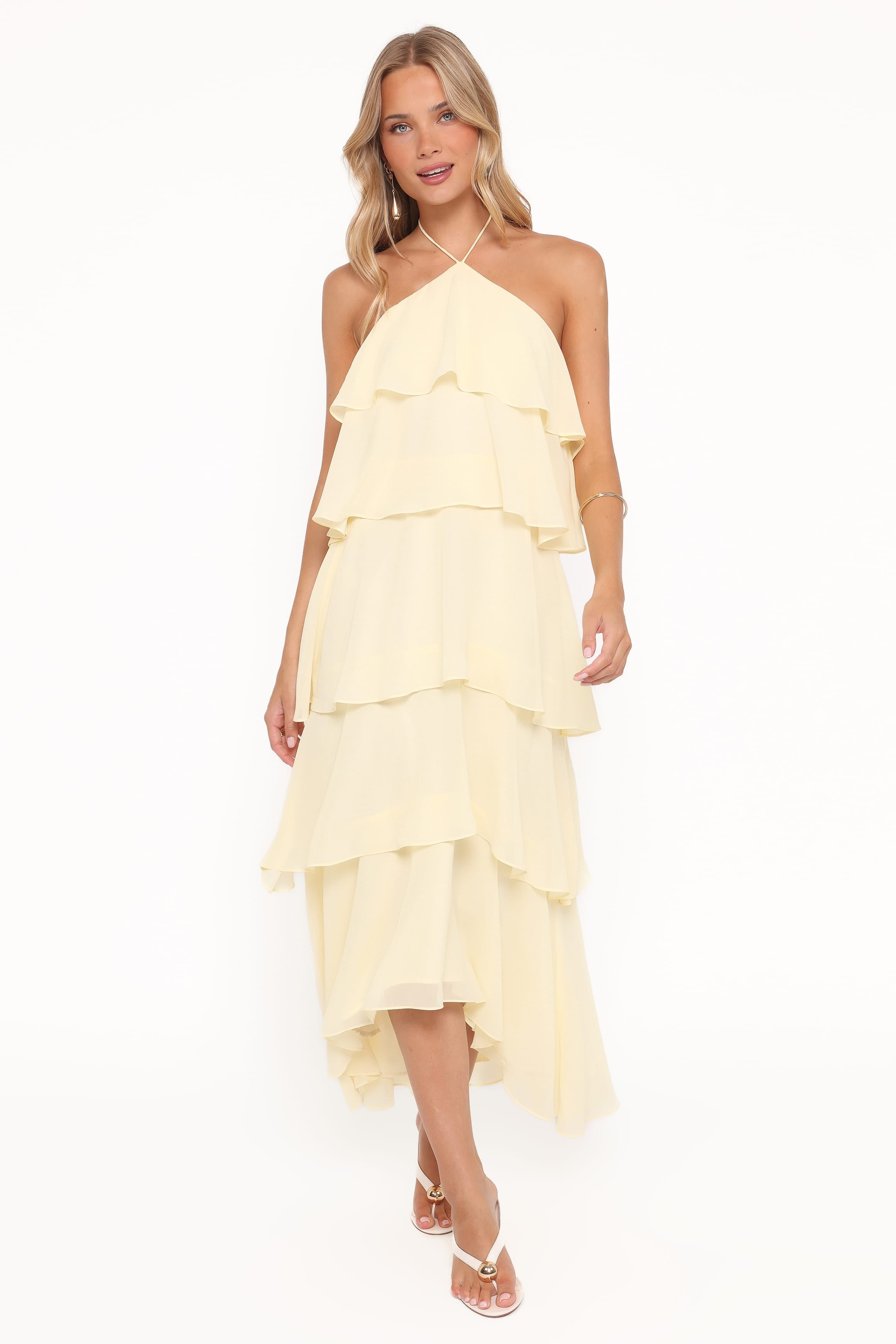 Jonia Halterneck Maxi Dress - Butter Yellow