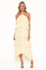 Jonia Halterneck Maxi Dress - Butter Yellow