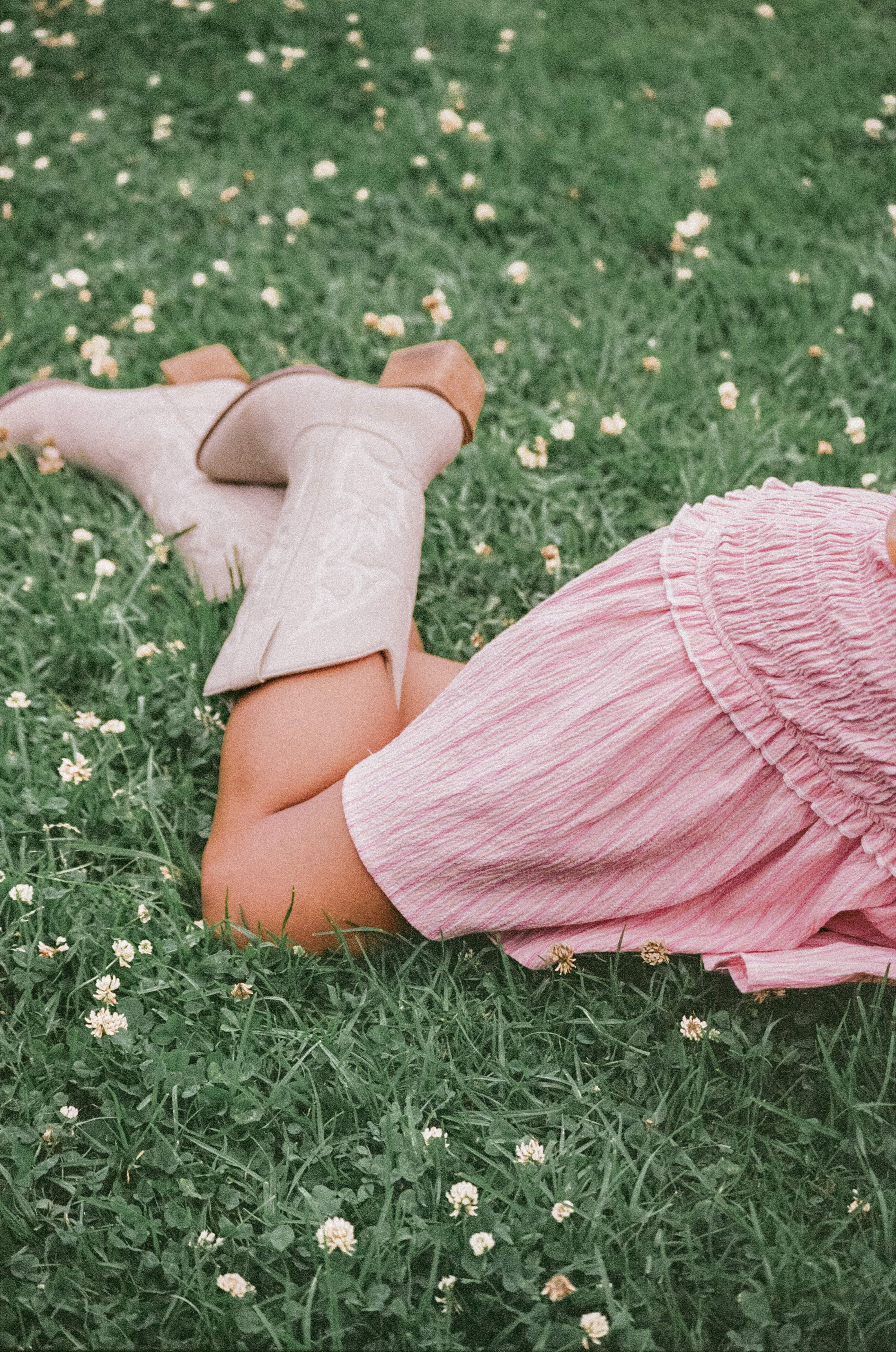 Kaelyn Gather Mini Dress - Pink Stripe