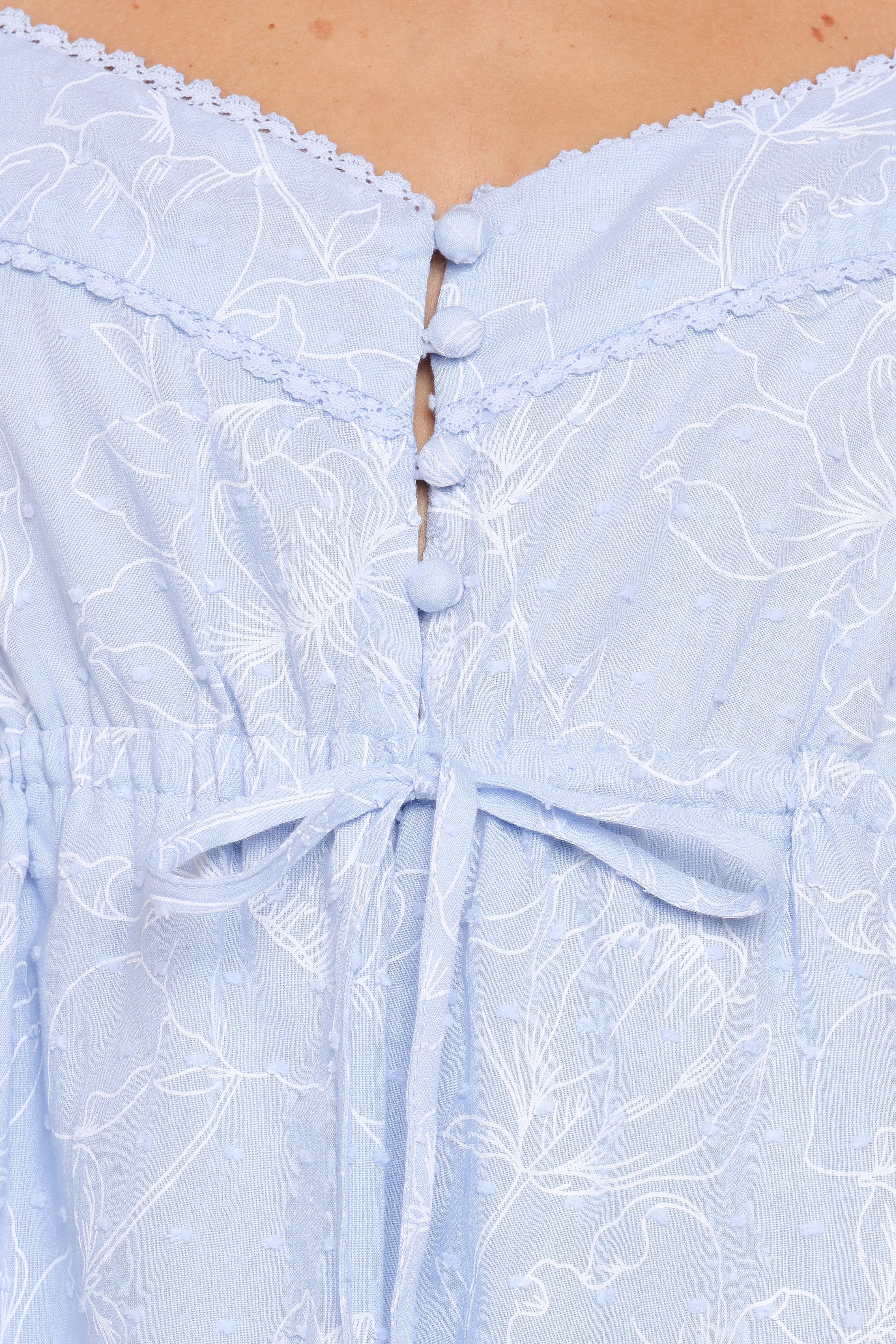 Keaton Mini Dress - Cornflower Blue