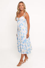 Kieran Midi Dress - Blue Floral