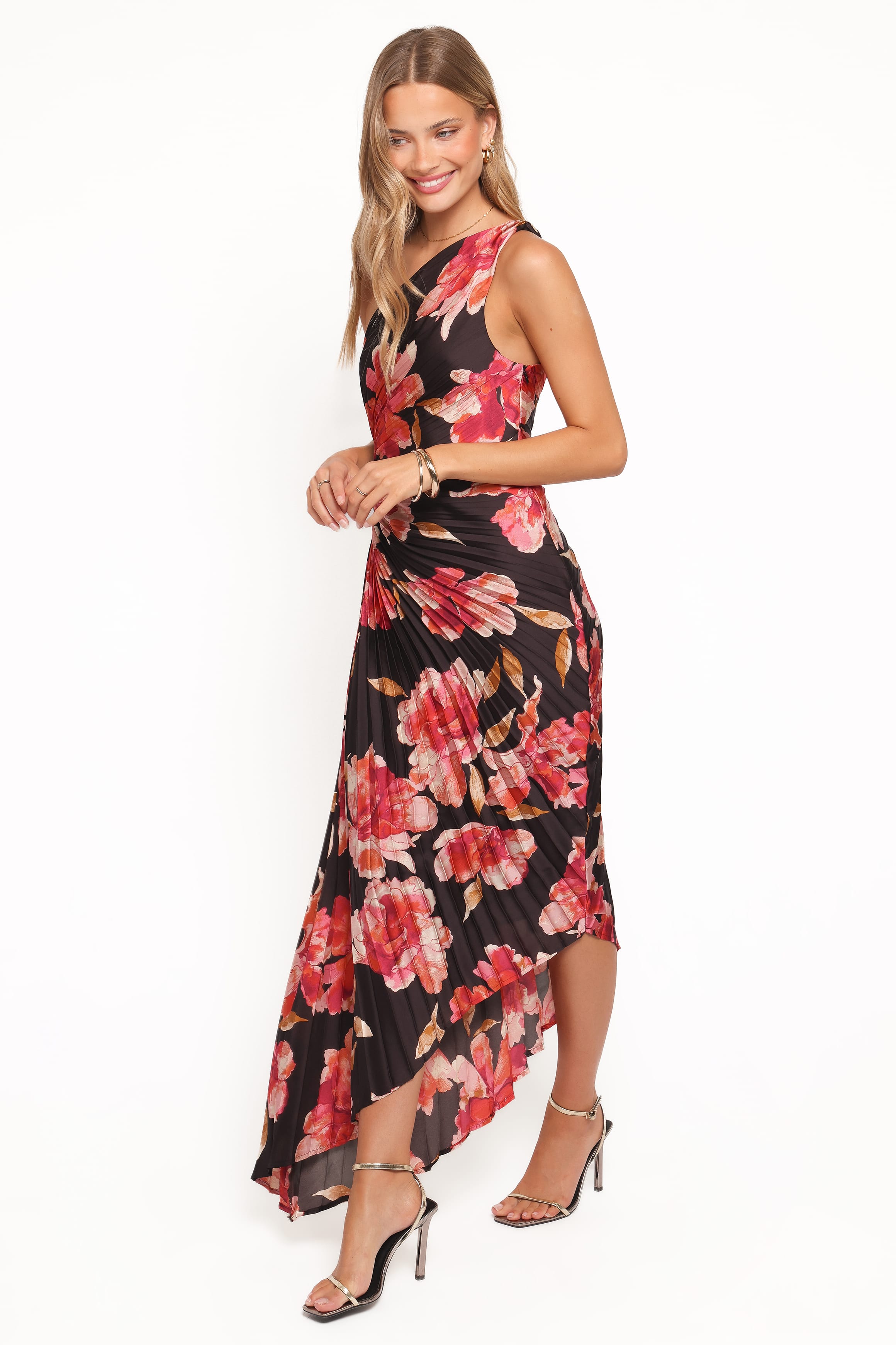 Kleo One Shoulder Maxi Dress - Midnight Orchid