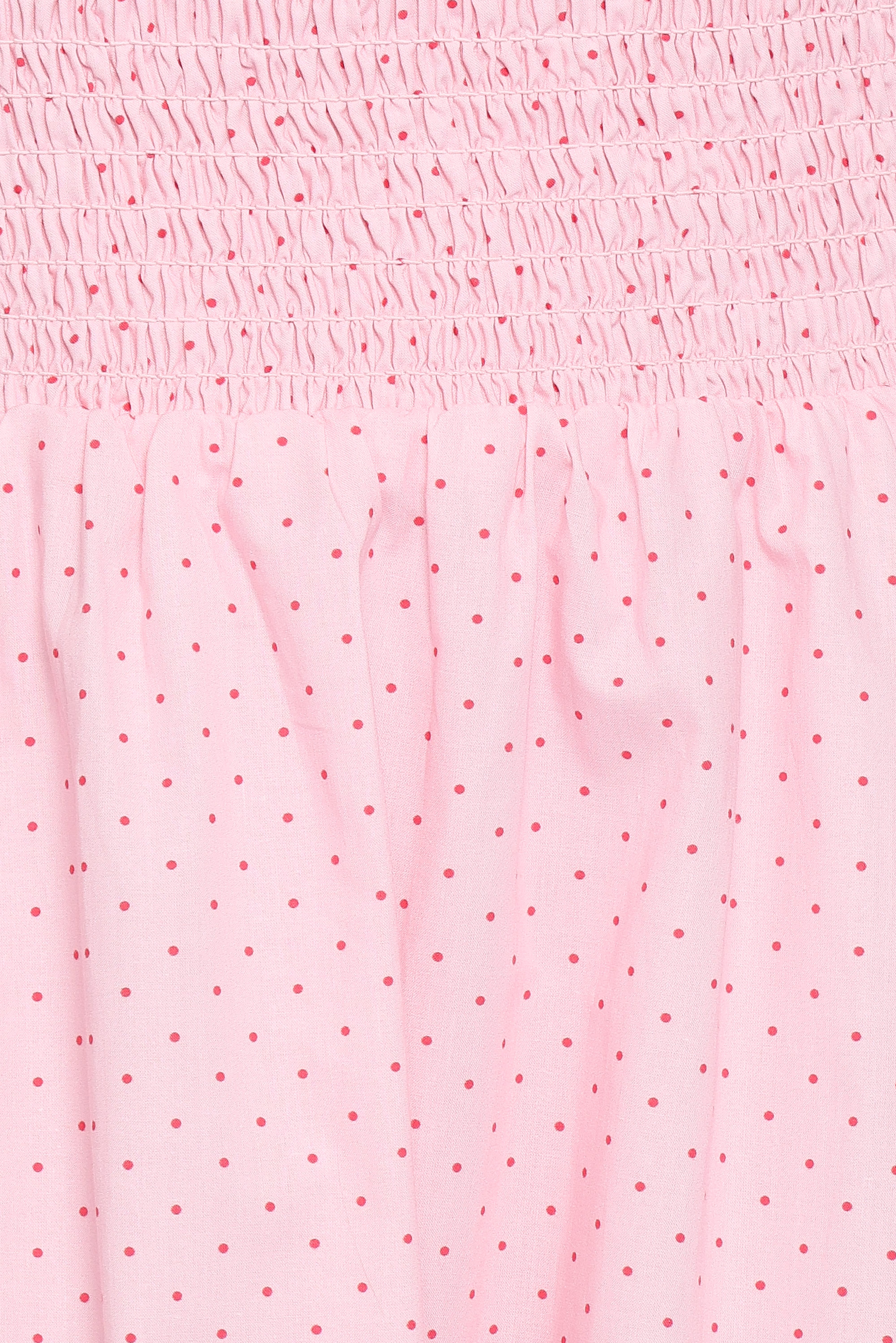 Leticia Midi Dress - Pink Polka Dot