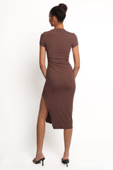 Lioren Midi Dress - Brown