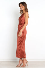 Luella Dress - Rust