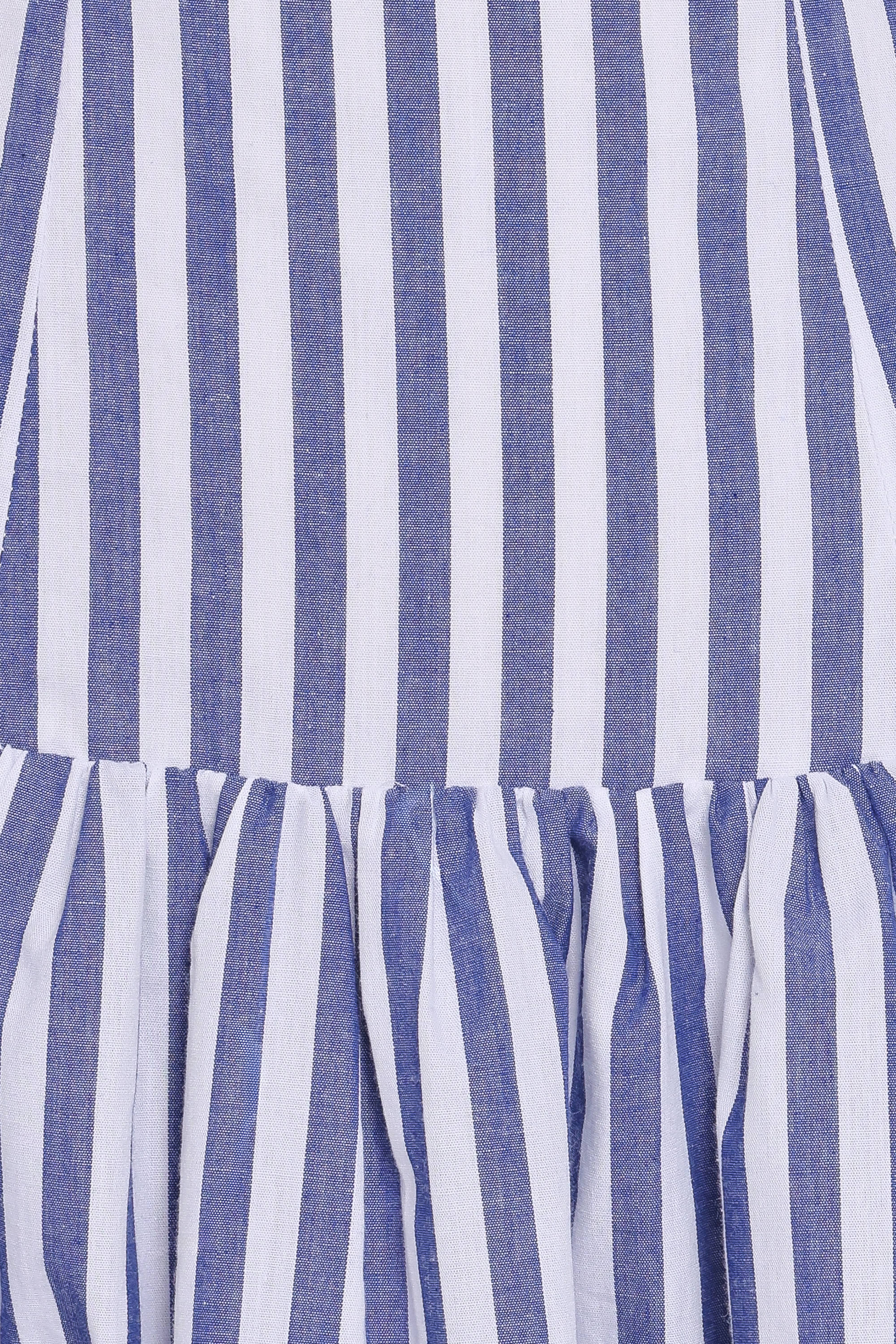 Marella Mini Dress - Blue Stripe
