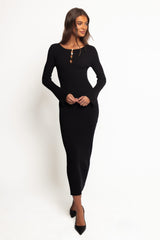 Maxwell Knit Maxi Dress - Black