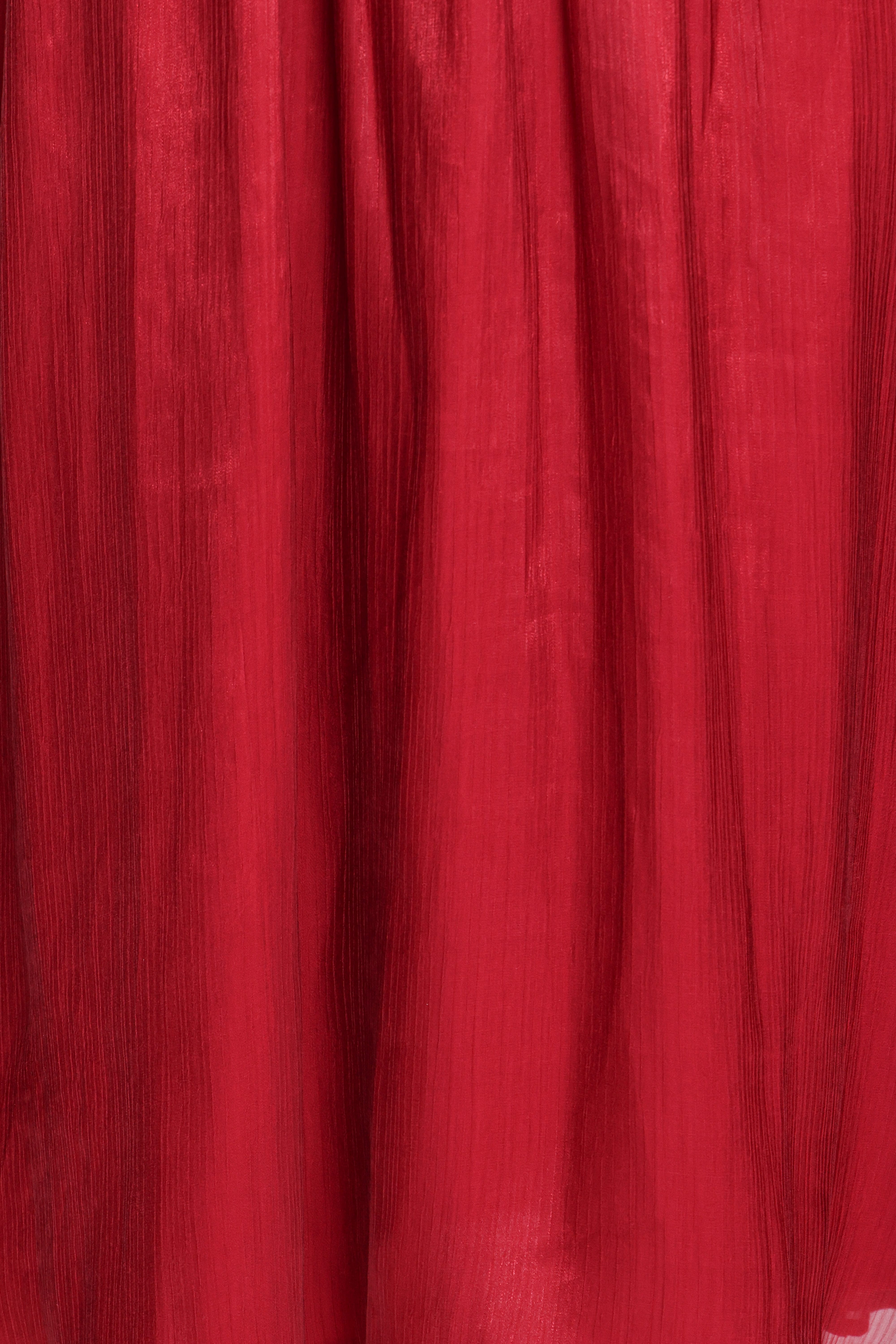 Mila Strapless Midi Dress - Red