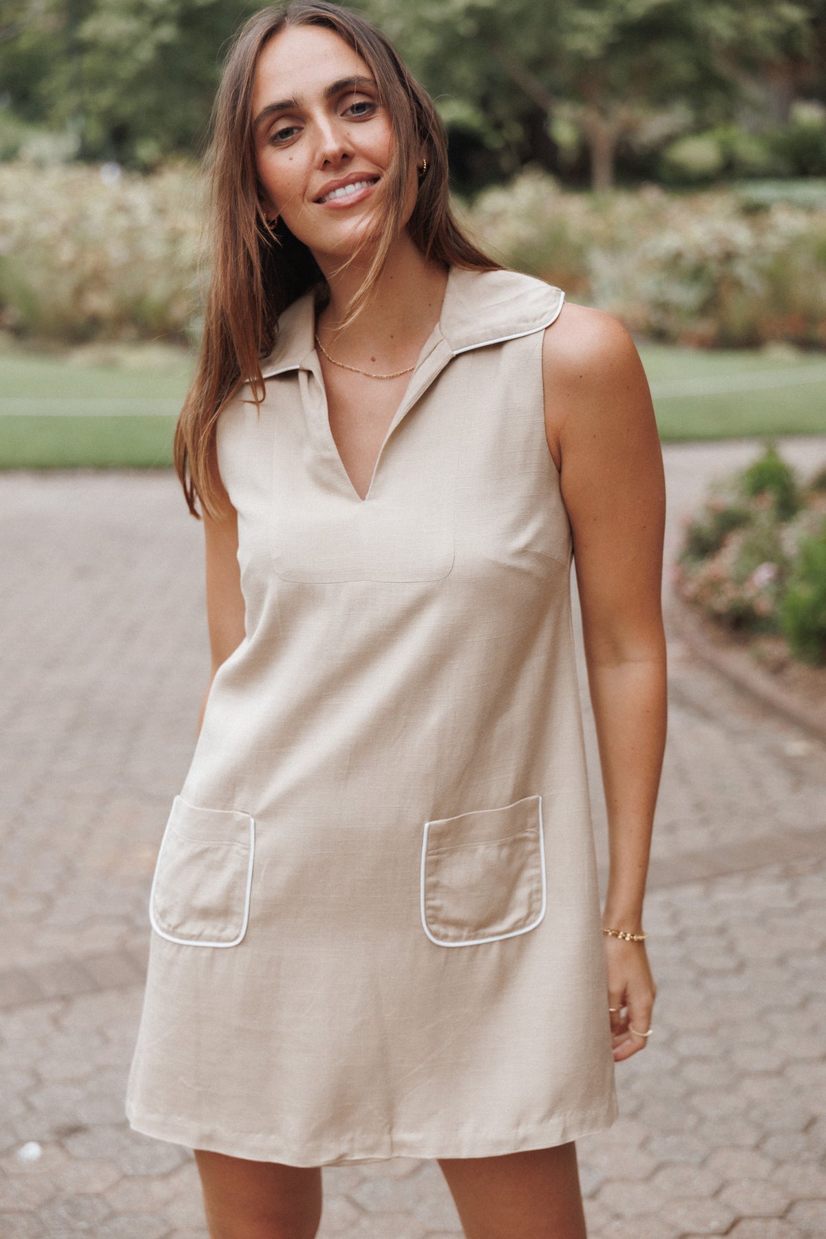 Newton Mini Dress - Taupe