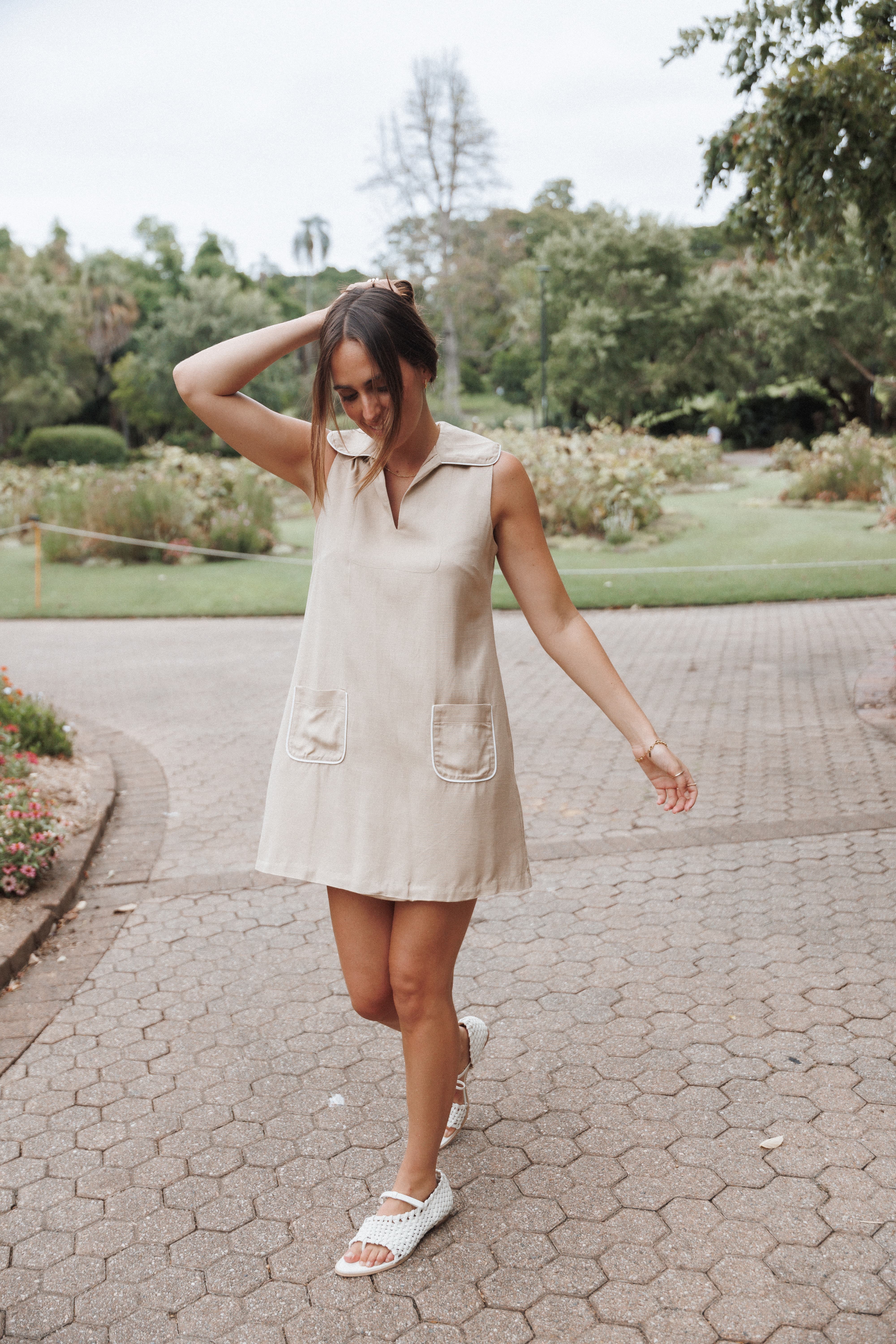 Newton Mini Dress - Taupe