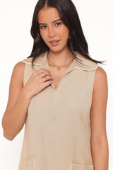Newton Mini Dress - Taupe