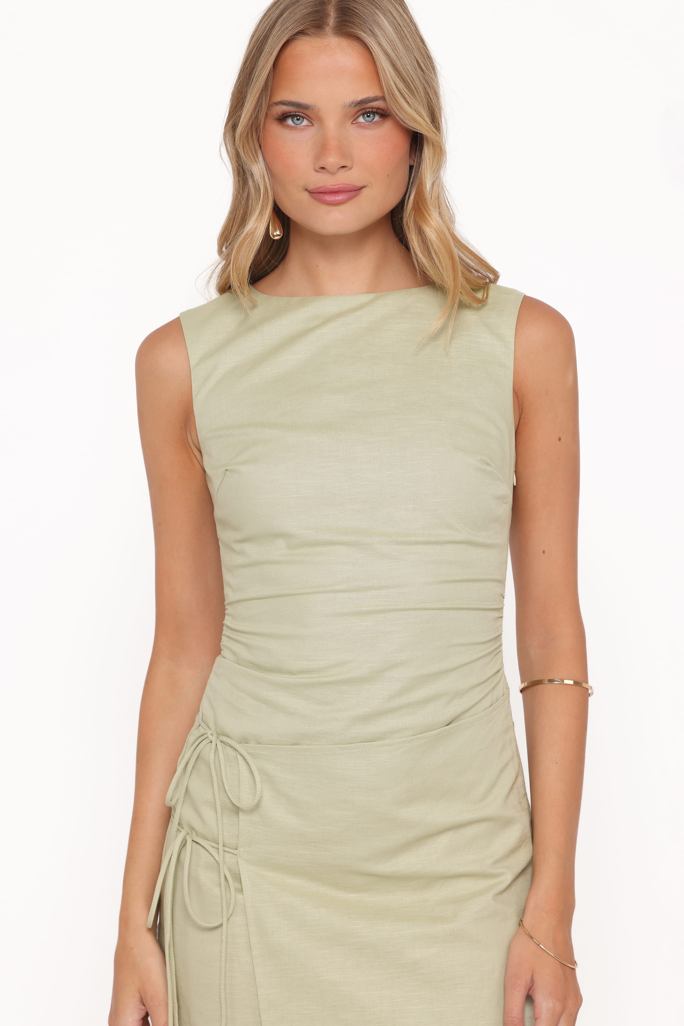 Nifty Mini Dress - Sage Green