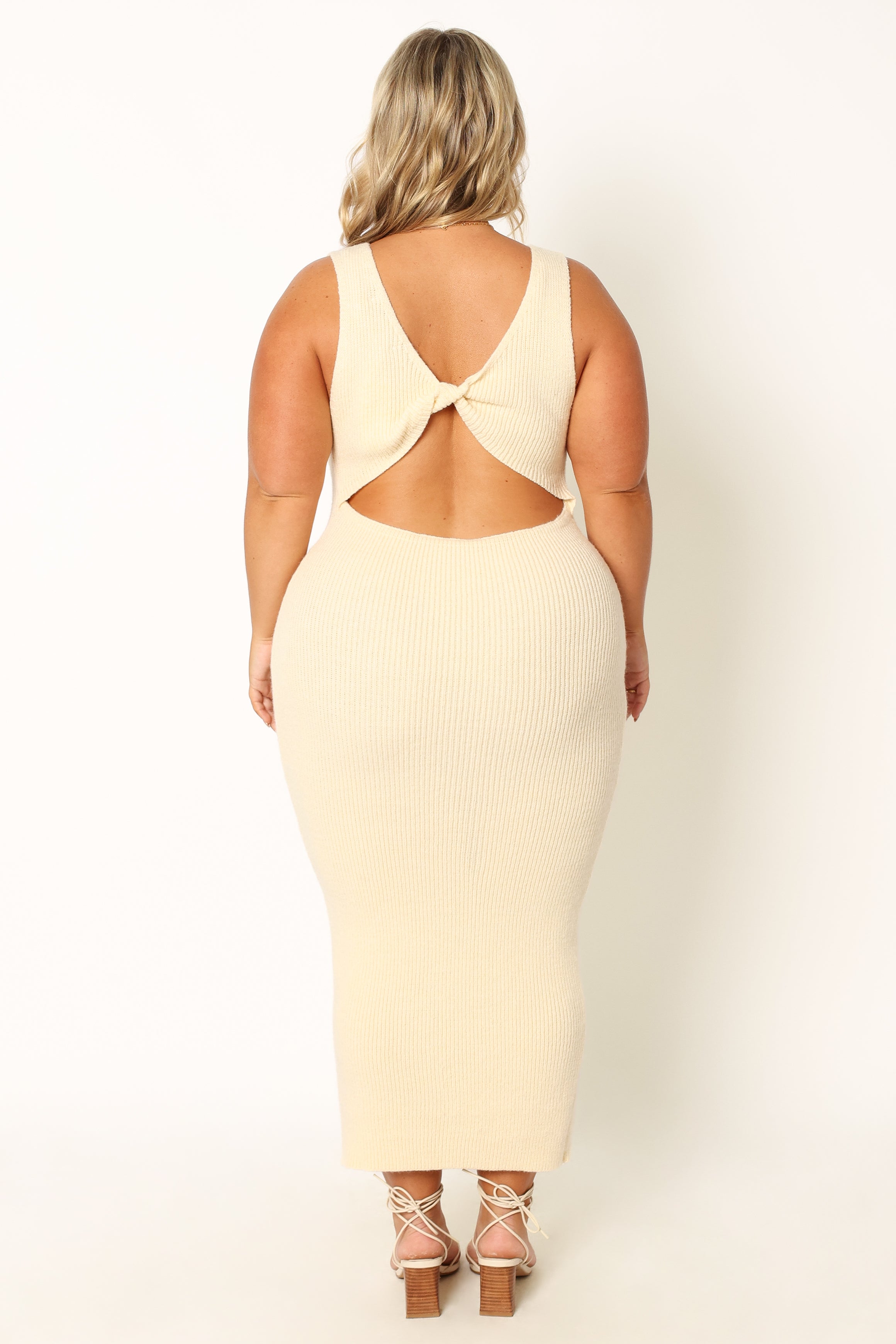 Nita Midi Dress - Beige