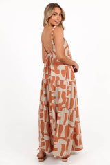 Quincy Maxi Dress - Natural/Camel