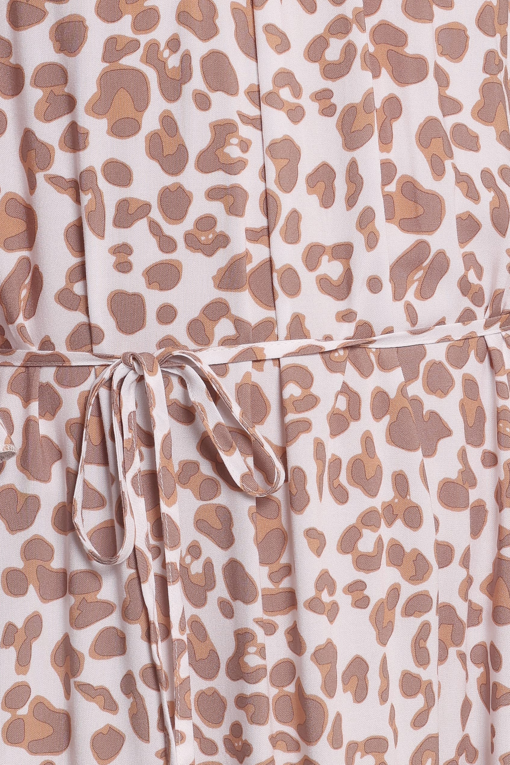 Rhody Off Shoulder Maxi Dress - White Leopard