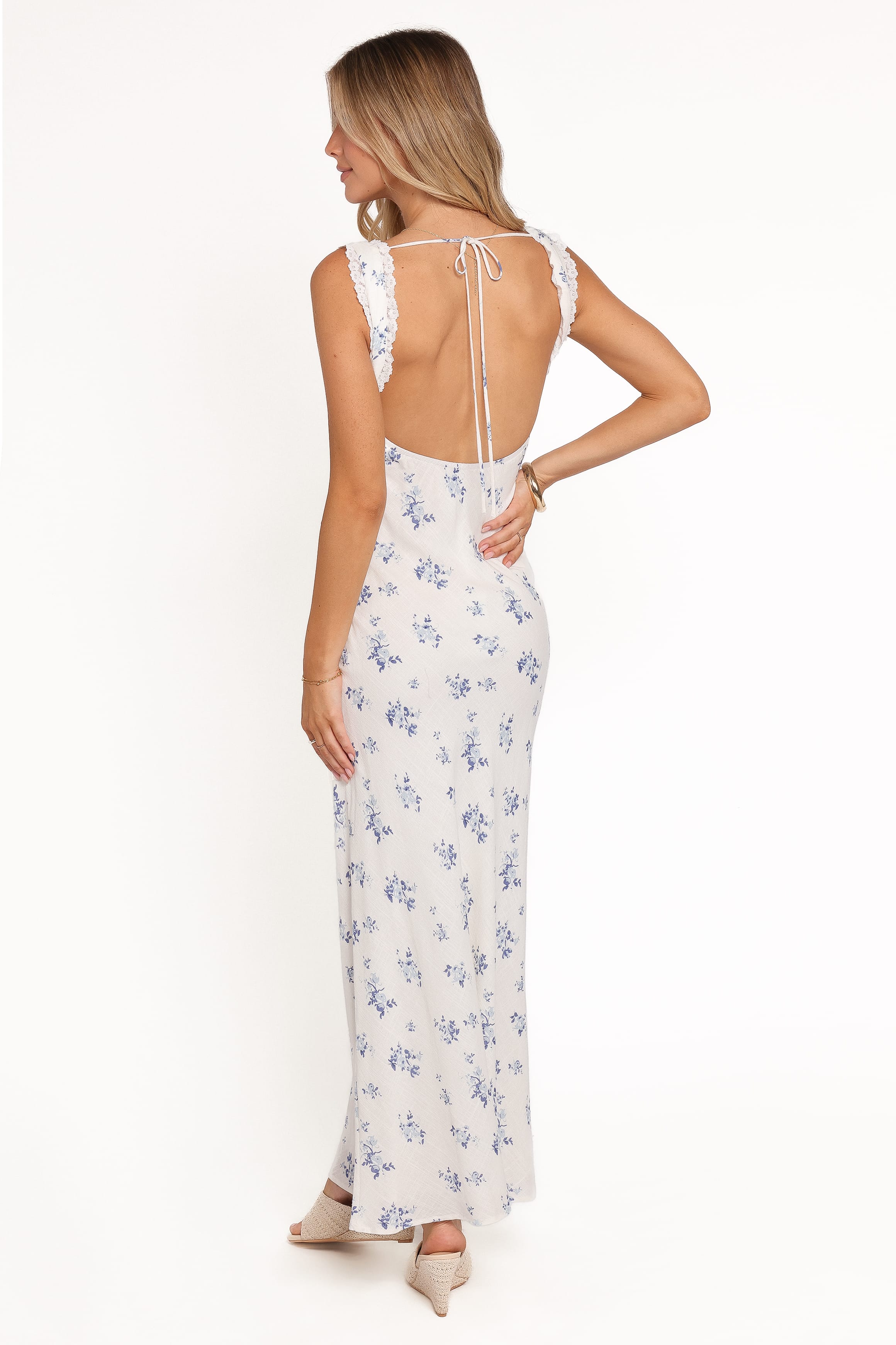 Sakara Maxi Dress - Blue Floral