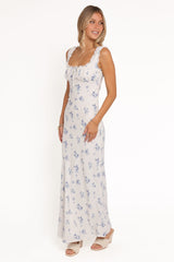 Sakara Maxi Dress - Blue Floral