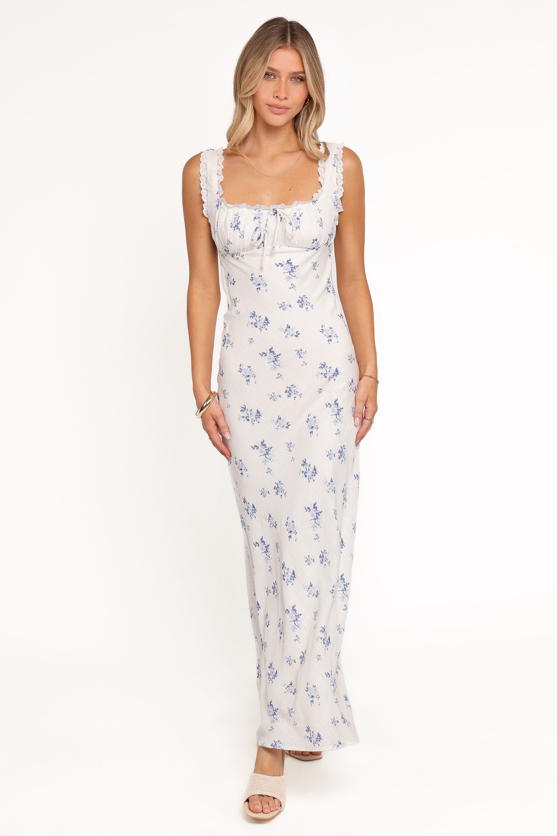 Sakara Maxi Dress - Blue Floral