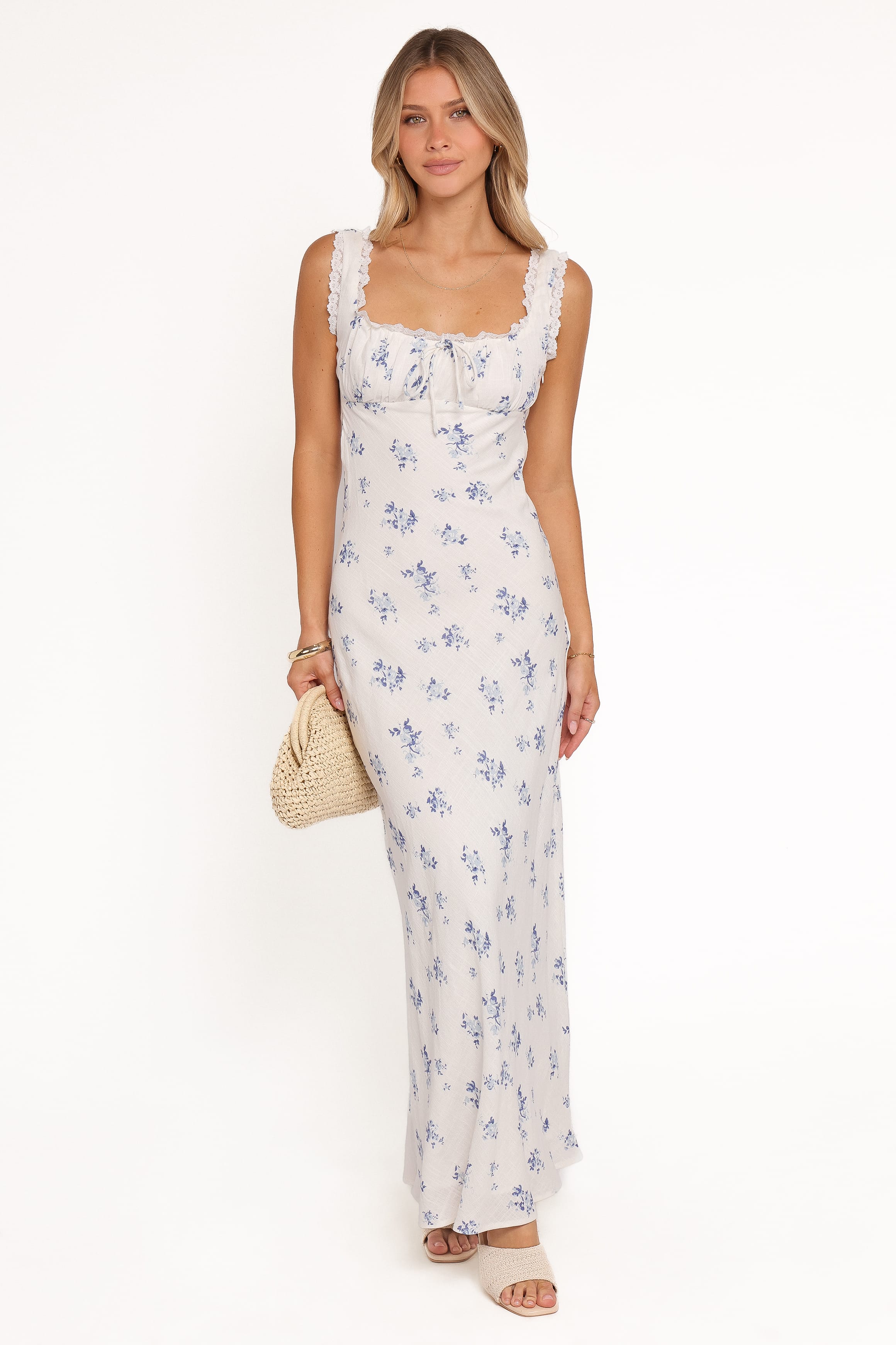 Sakara Maxi Dress - Blue Floral
