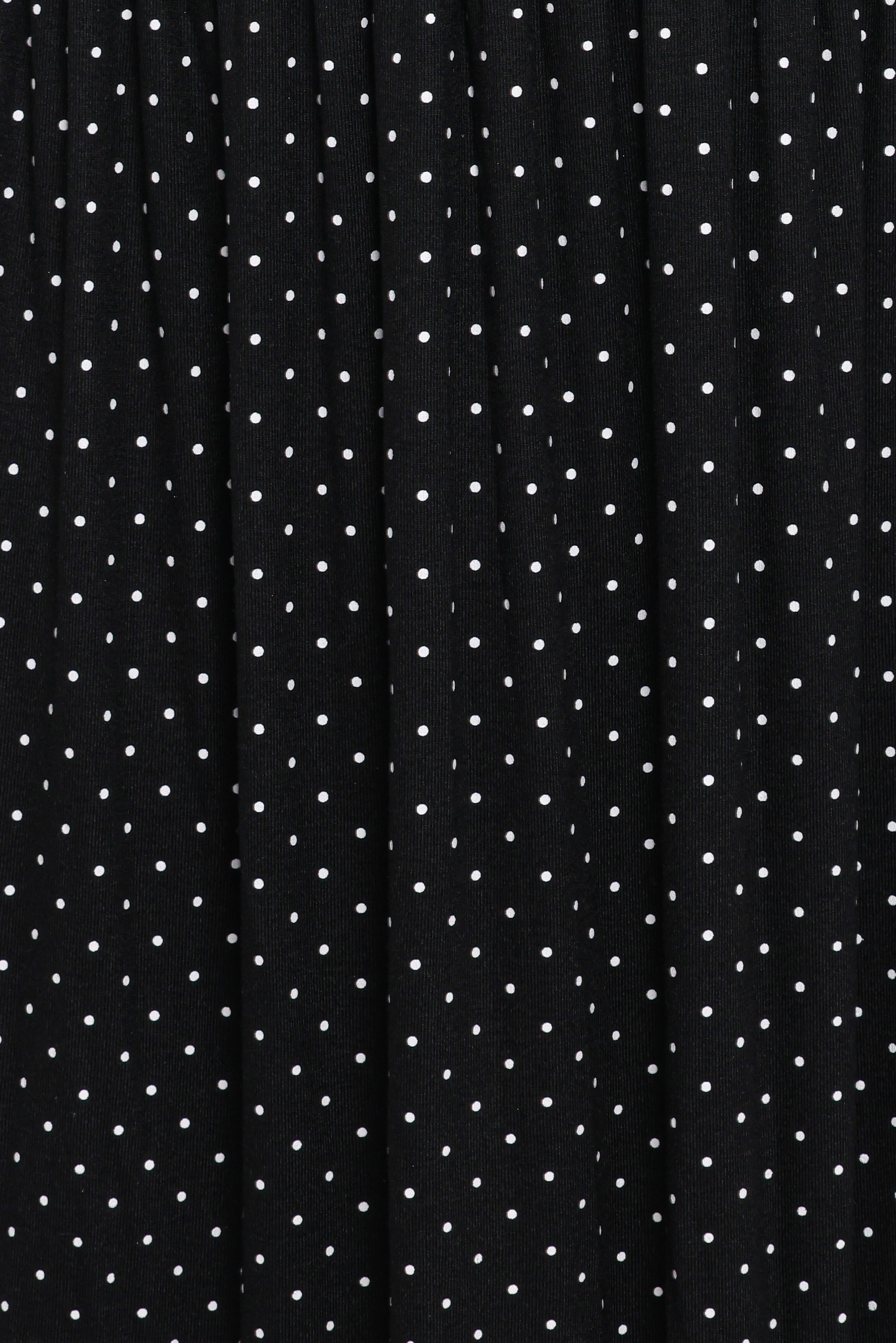 Shirley Maxi Dress - Black Polka Dot