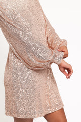 Springfield Mini Dress - Gold