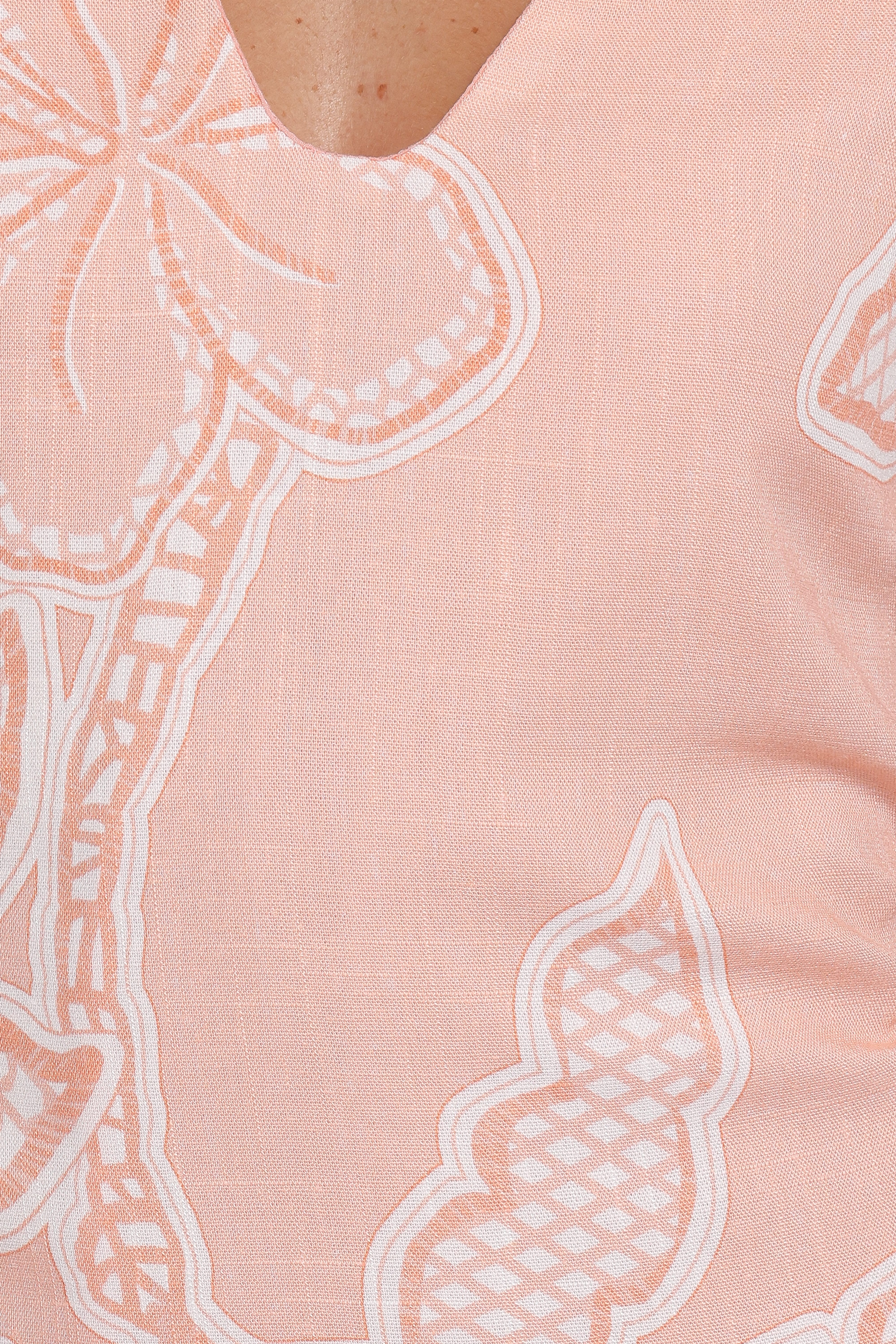 Tamika Mini Dress - Peach Floral