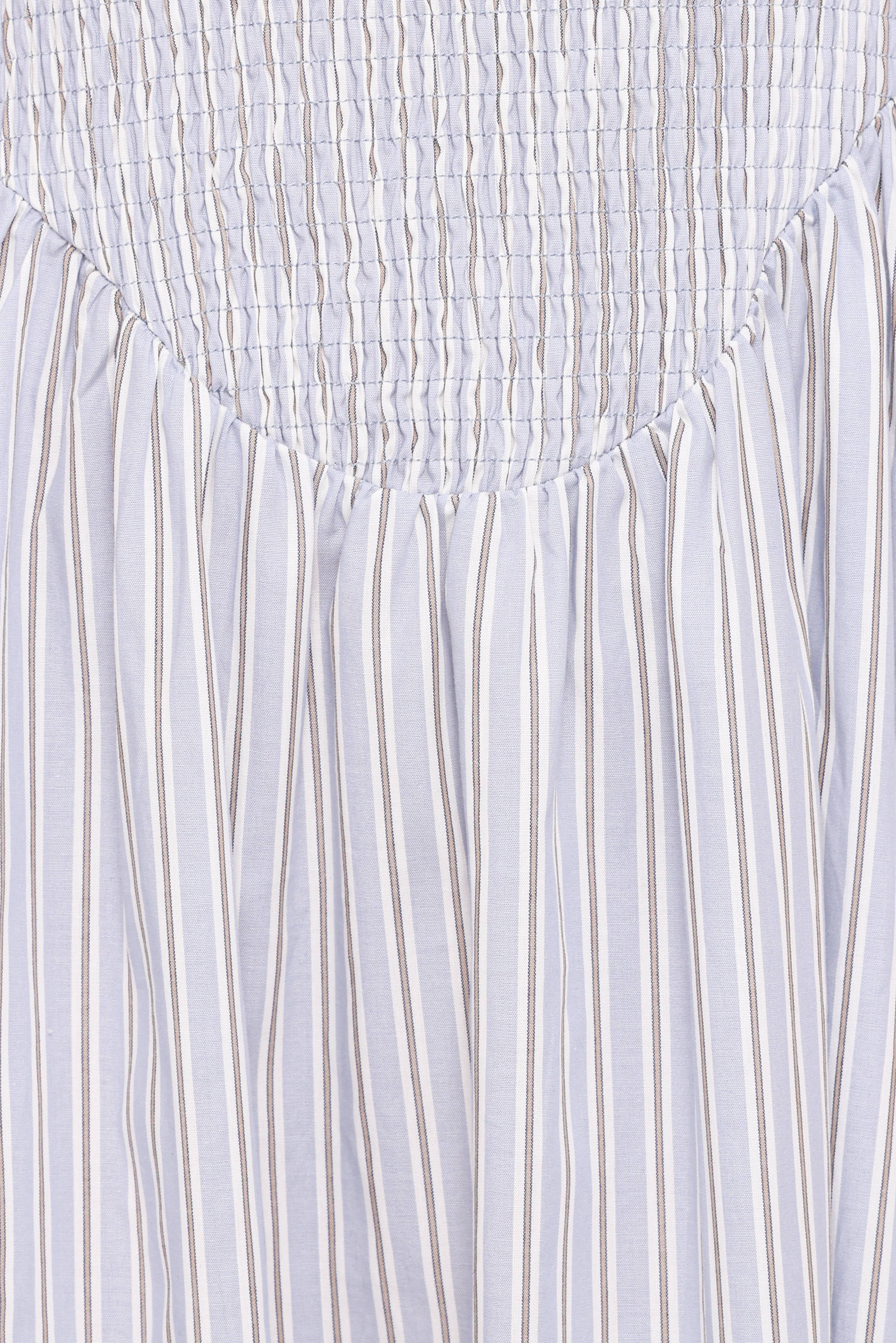 Tony Maxi Dress - Brown/Blue Stripe