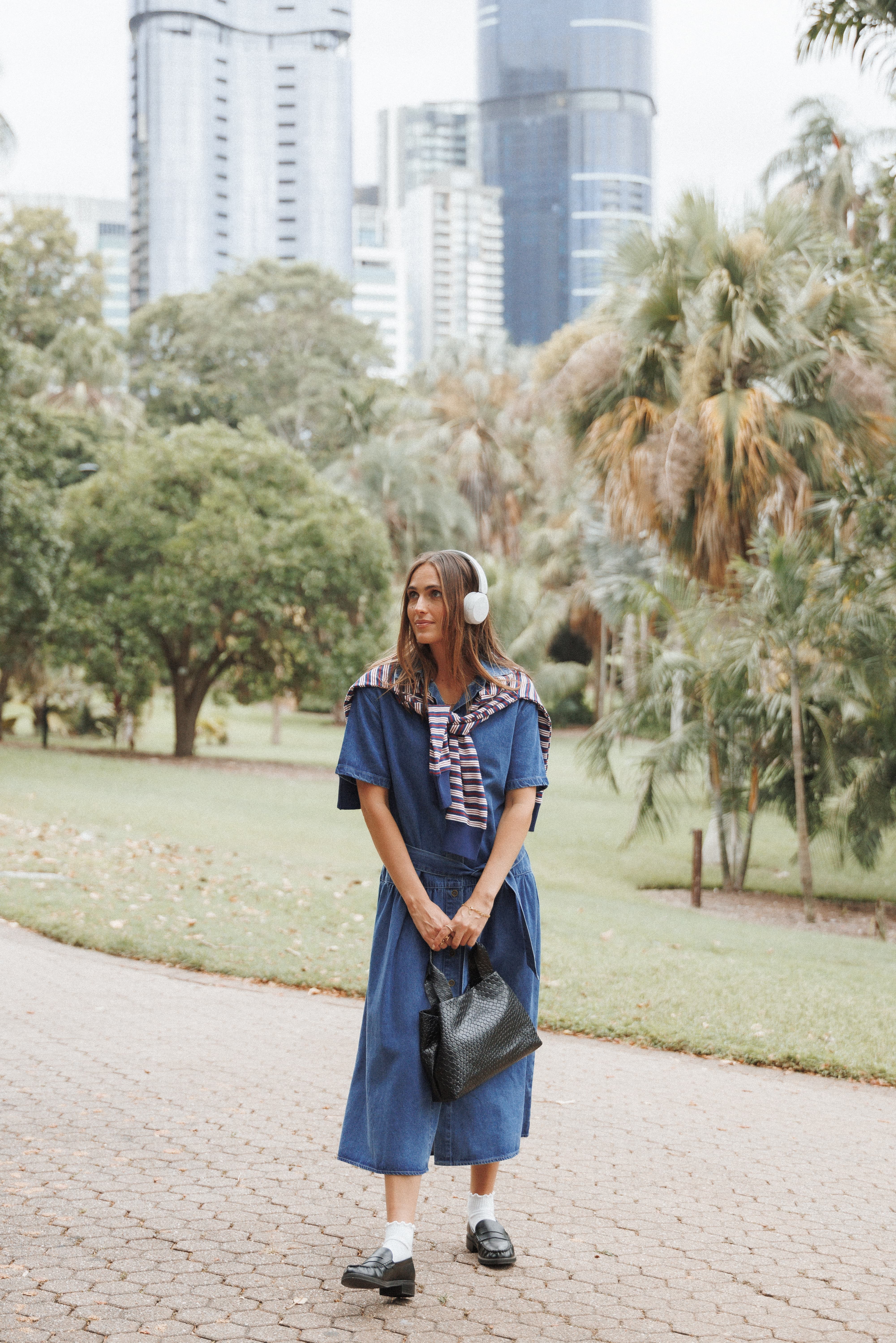 Tova Midi Dress - Blue