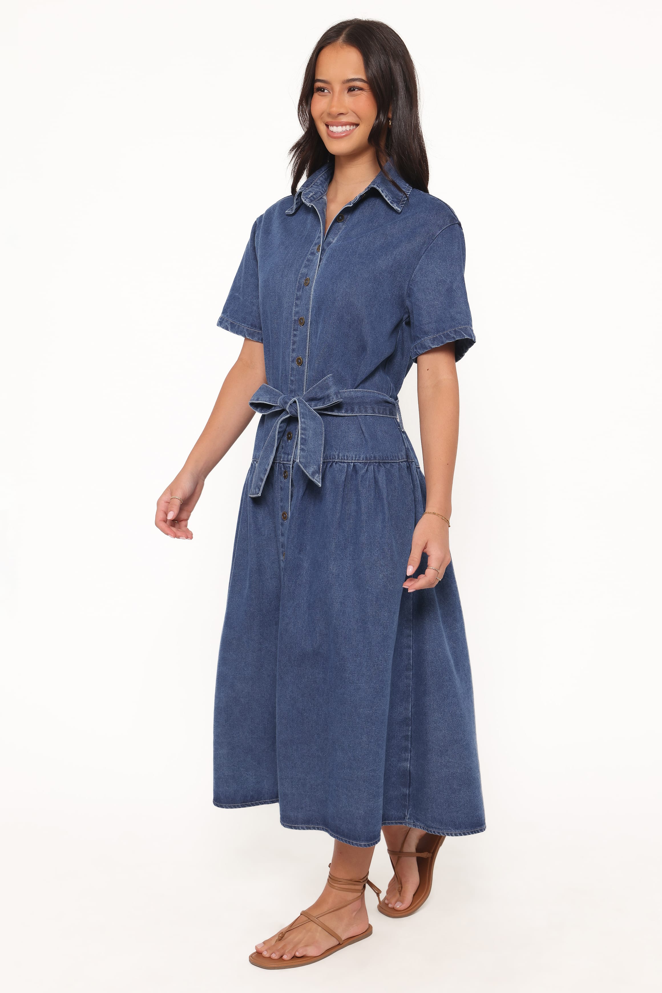 Tova Midi Dress - Blue