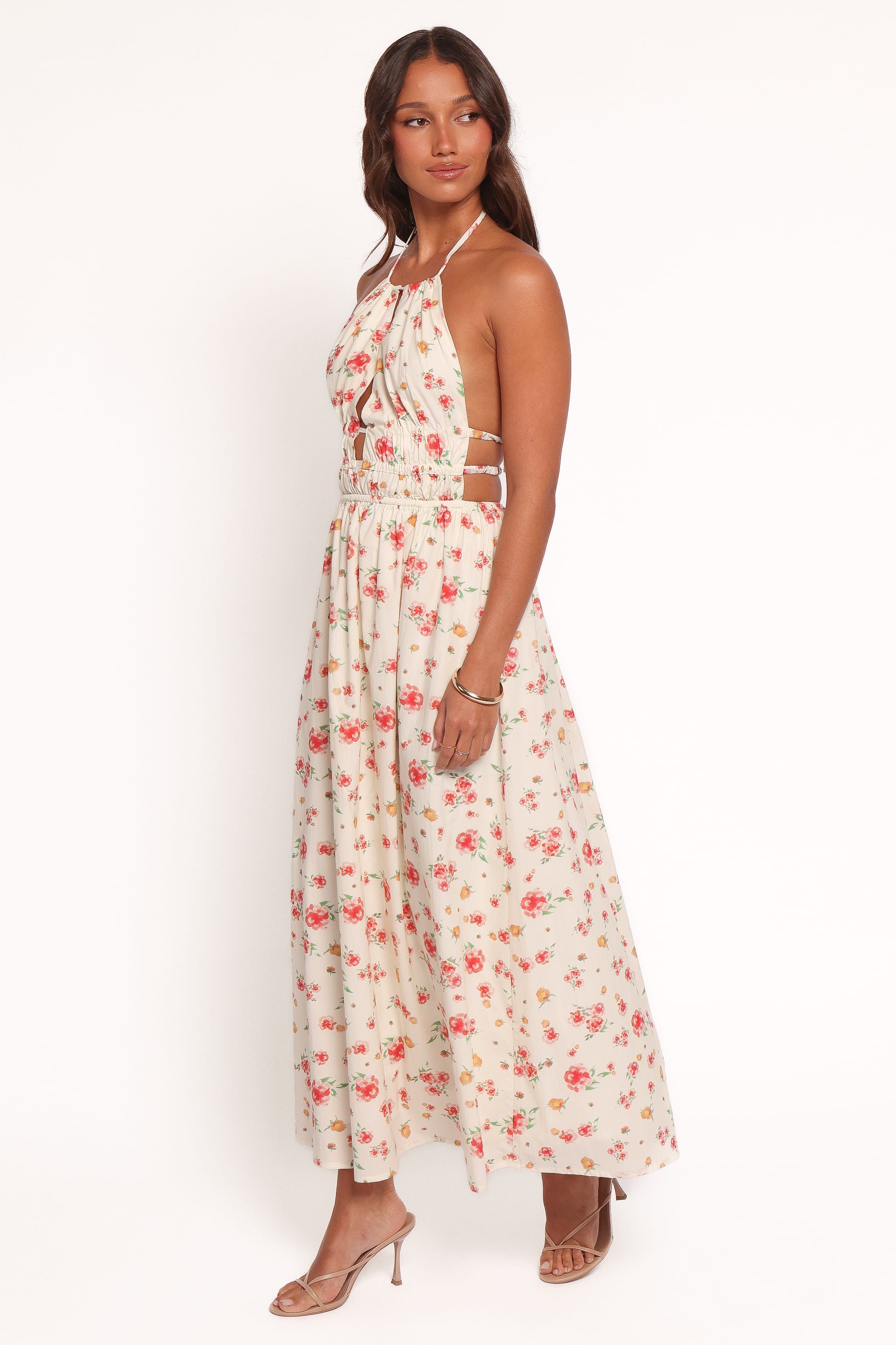 Wilder Halterneck Maxi Dress - Pink Floral