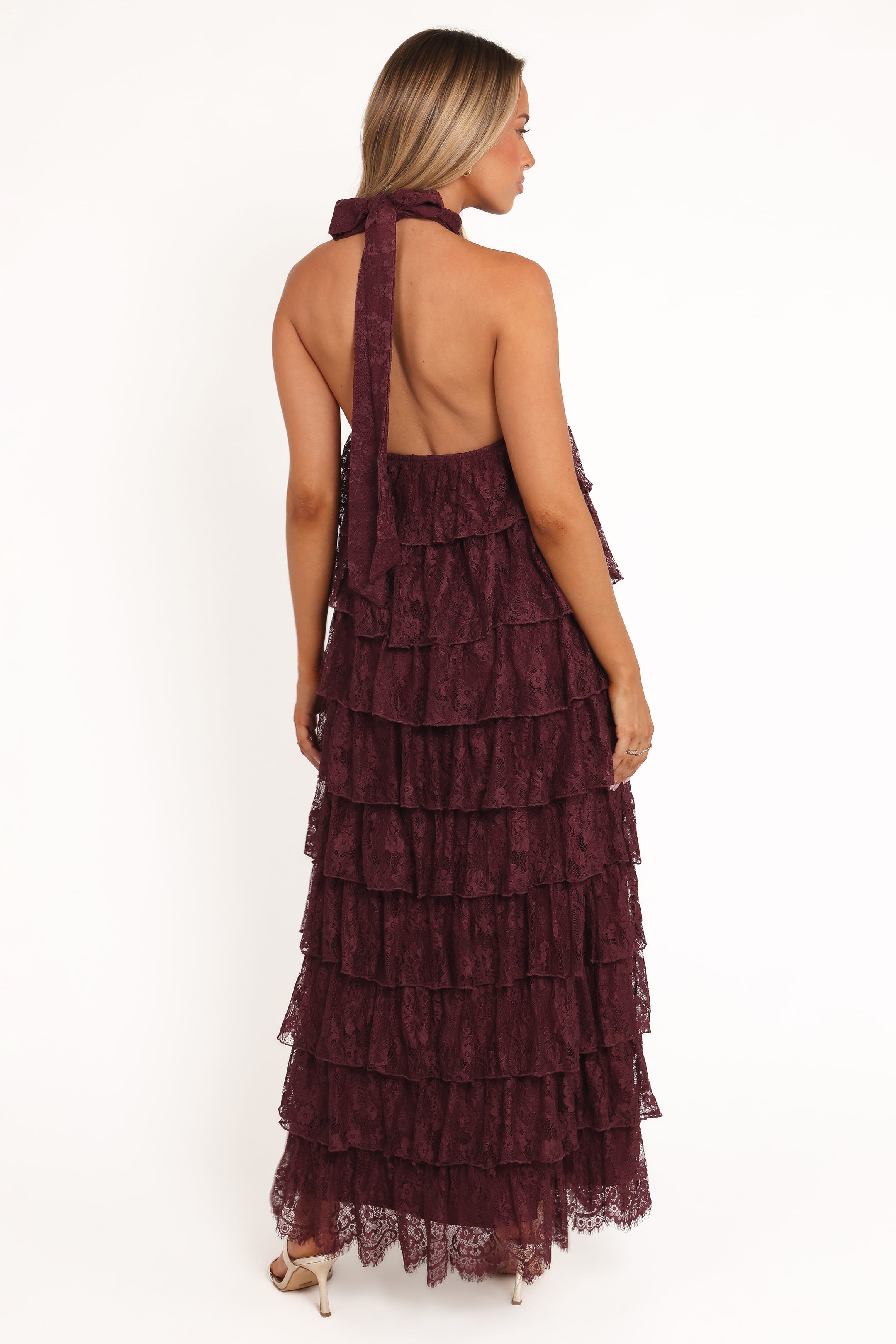 Zoella Maxi Dress - Cherry Lace