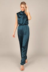 Savannah One Shoulder Jumpsuit - Teal